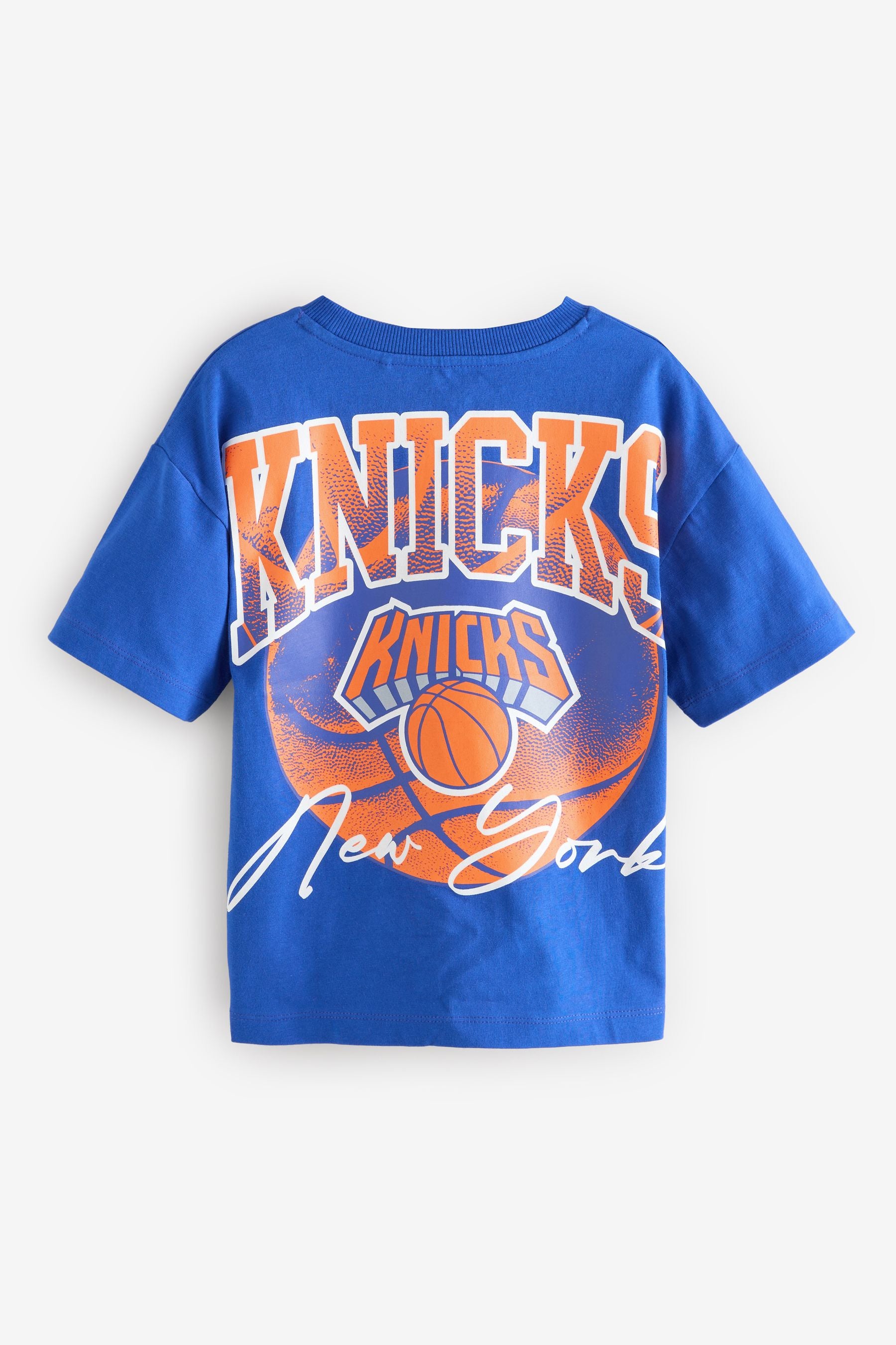 Cobalt Blue NBA Licensed New York Knicks T-Shirt (3-16yrs)