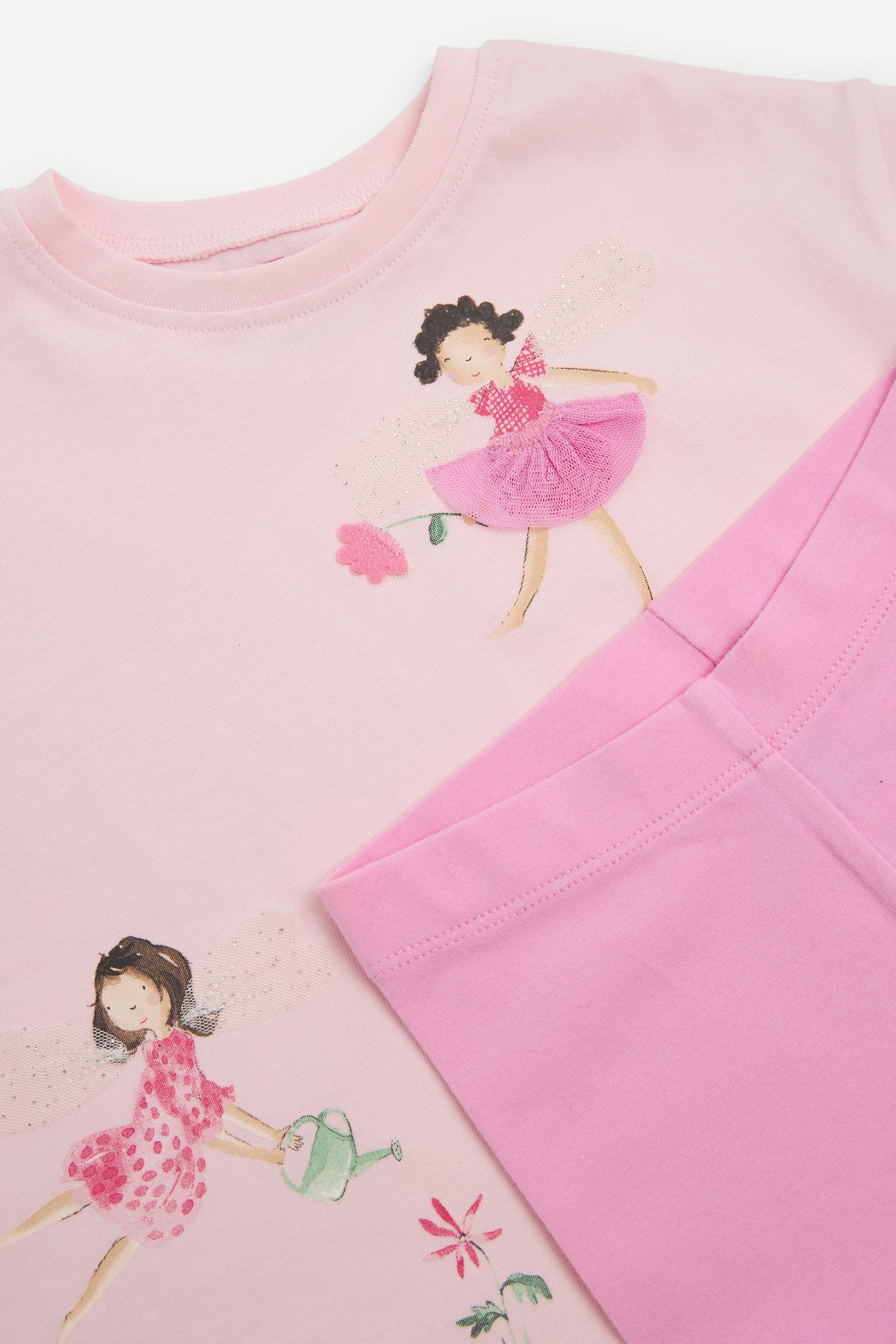 Pink Fairy Short Sleeve Top and Shorts Set (3mths-7yrs)