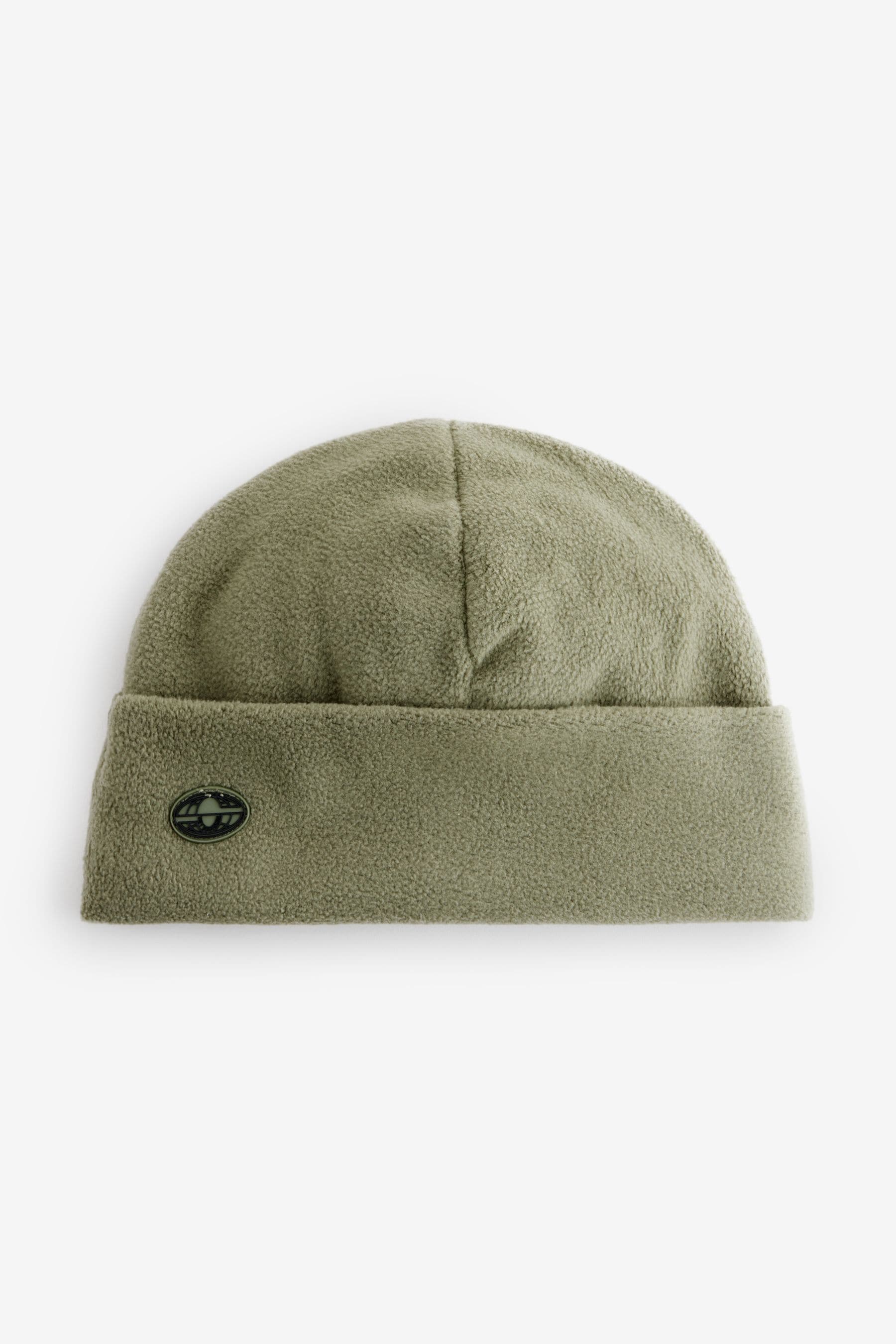 Khaki Green Fleece Beanie Hat (1-16yrs)