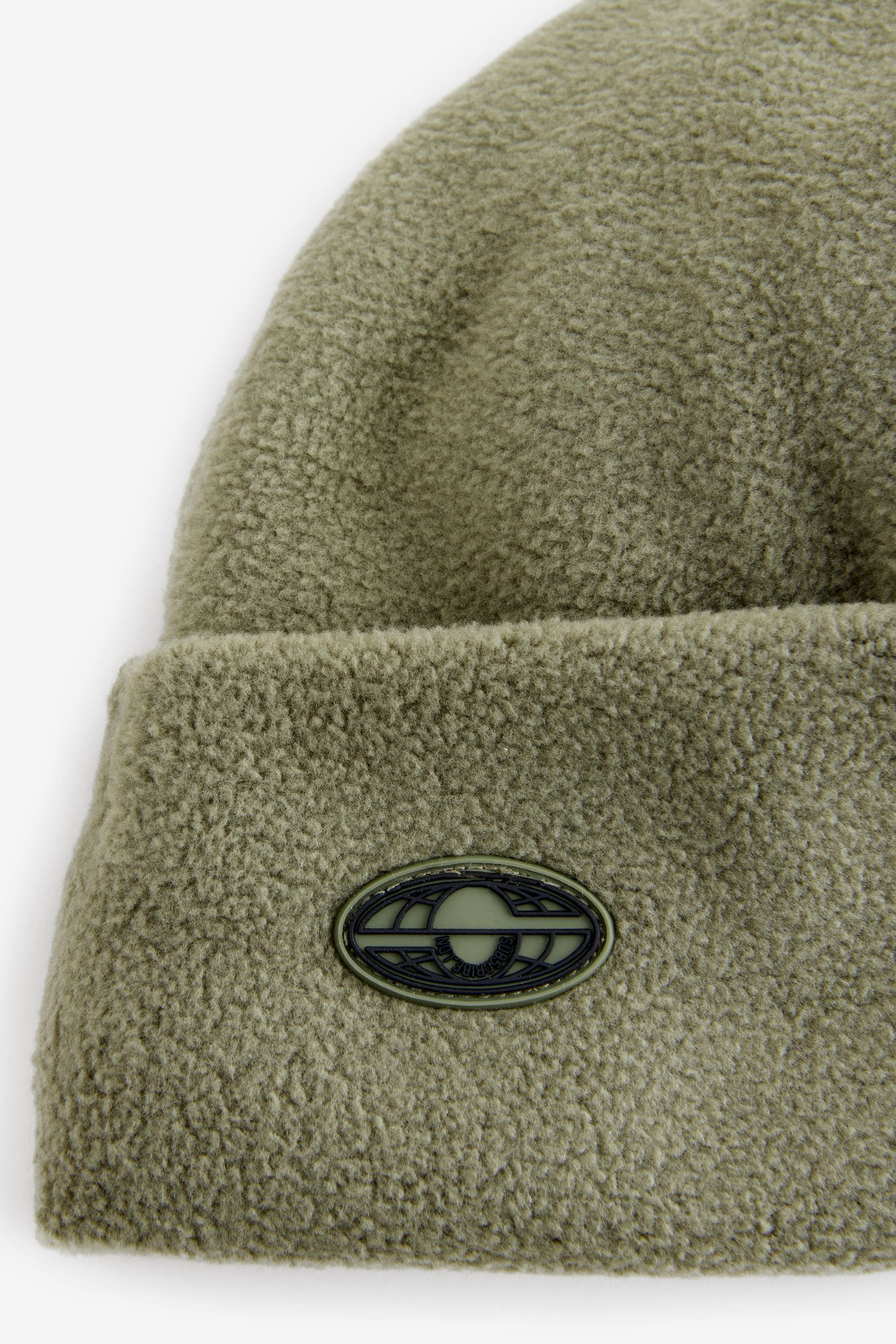 Khaki Green Fleece Beanie Hat (1-16yrs)