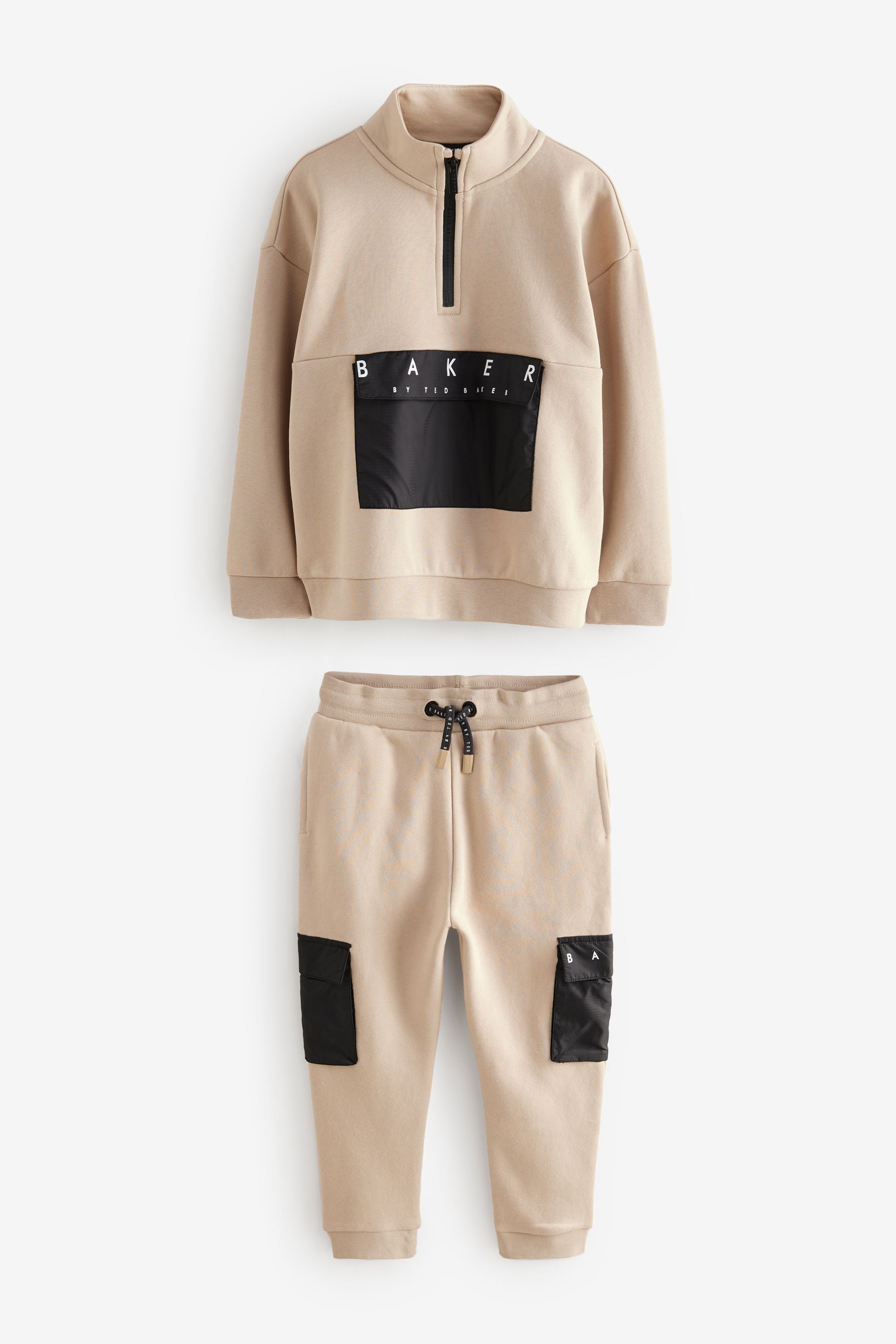 Baker by Ted Baker Funnel Zip Neck Sweatshirt and Joggers Set