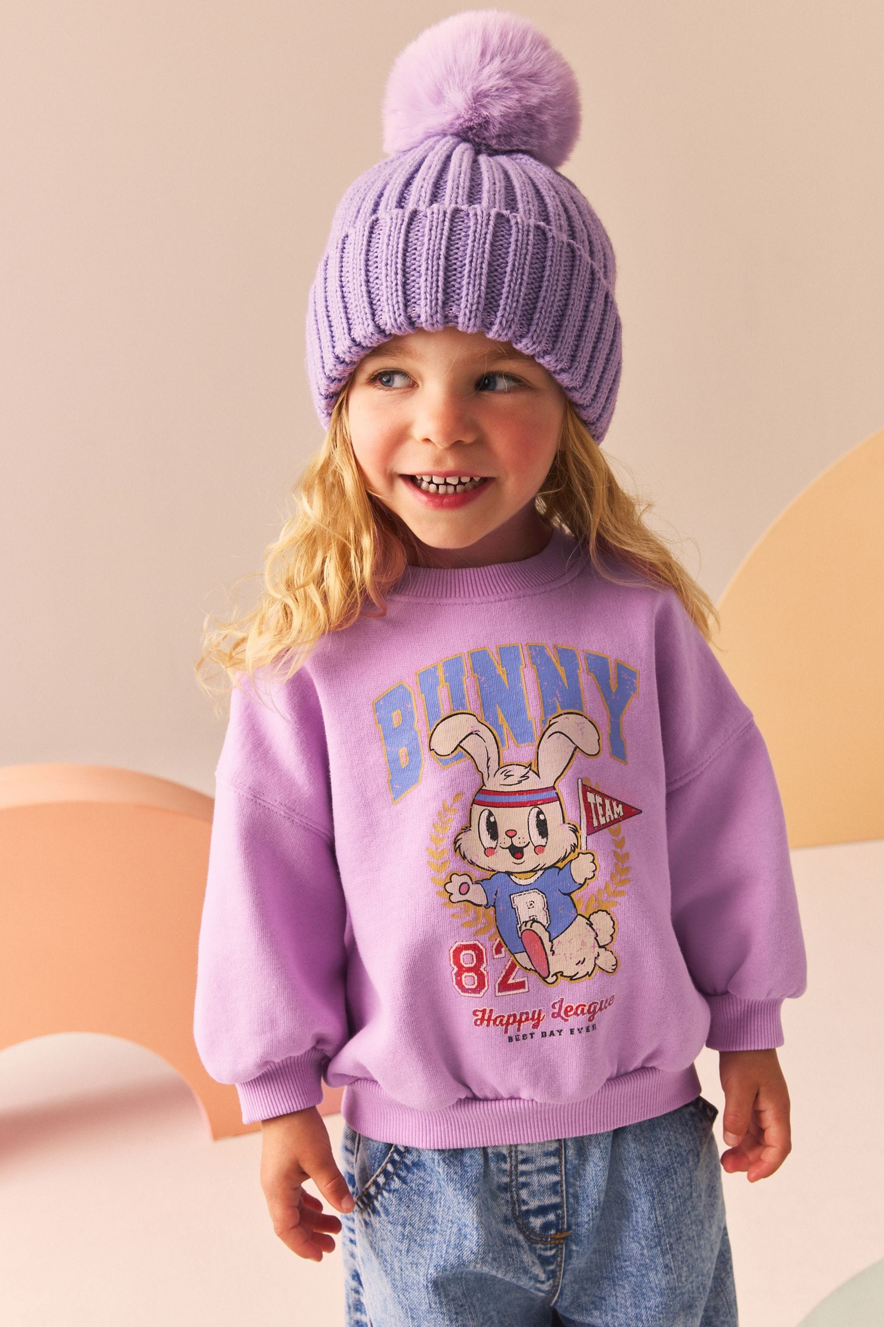 Lilac Purple Sweatshirt (3mths-7yrs)