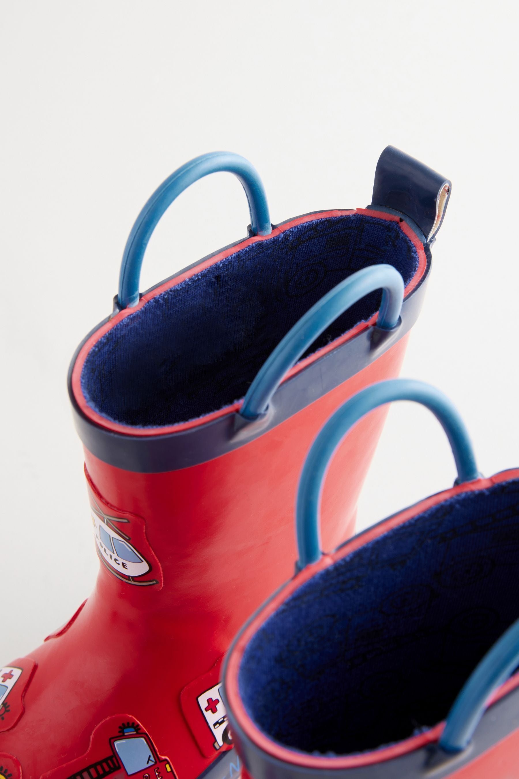 Red Transport Handle Wellies