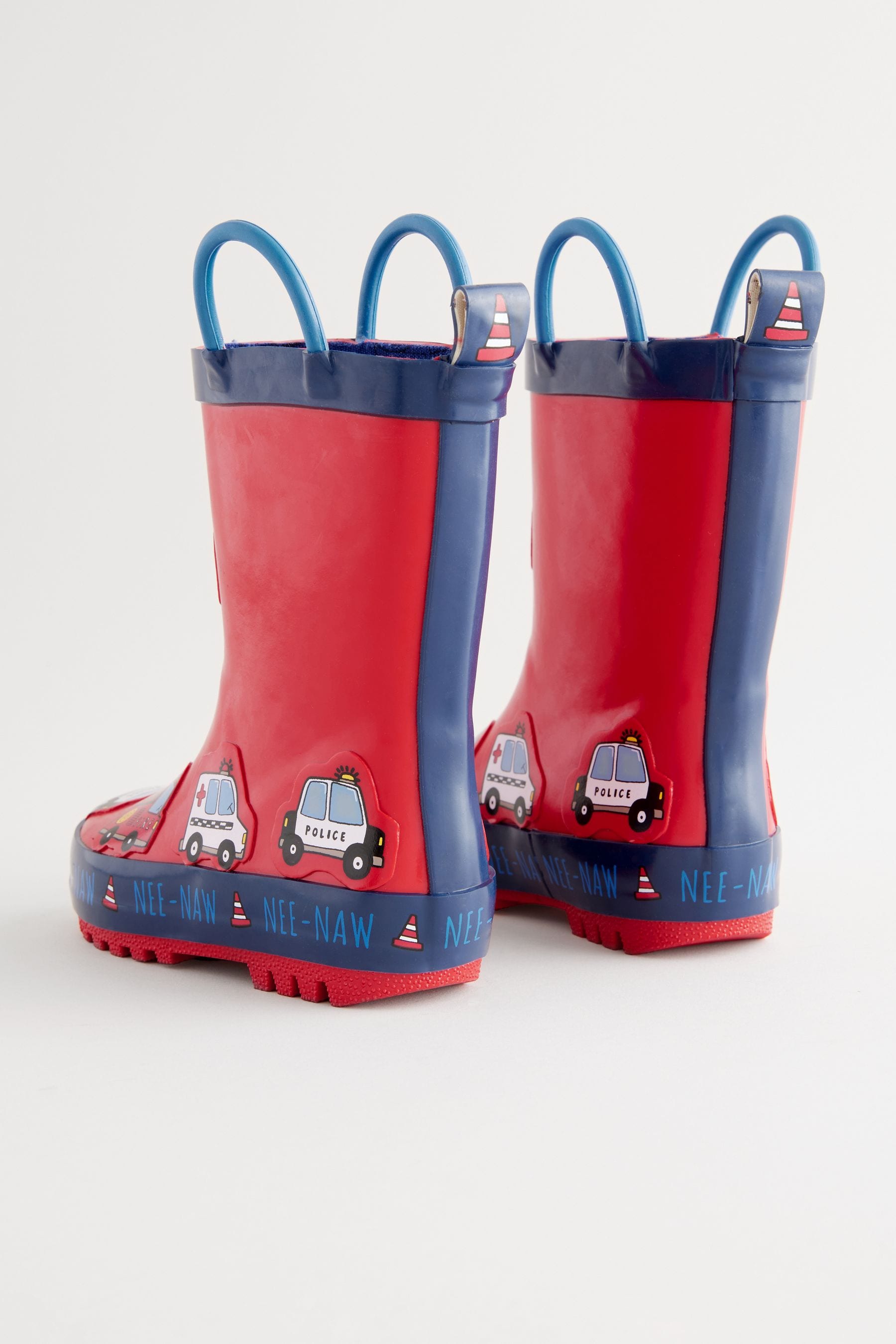 Red Transport Handle Wellies