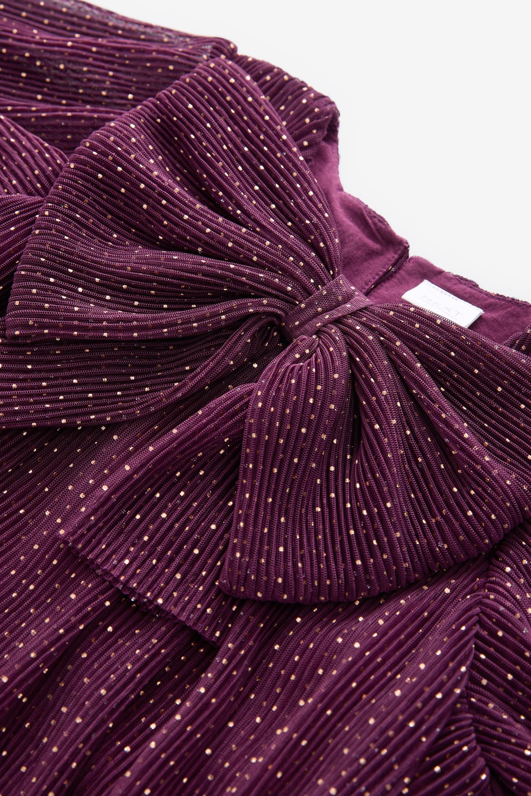 Plum Purple Sparkle Mesh Dress (3mths-7yrs)