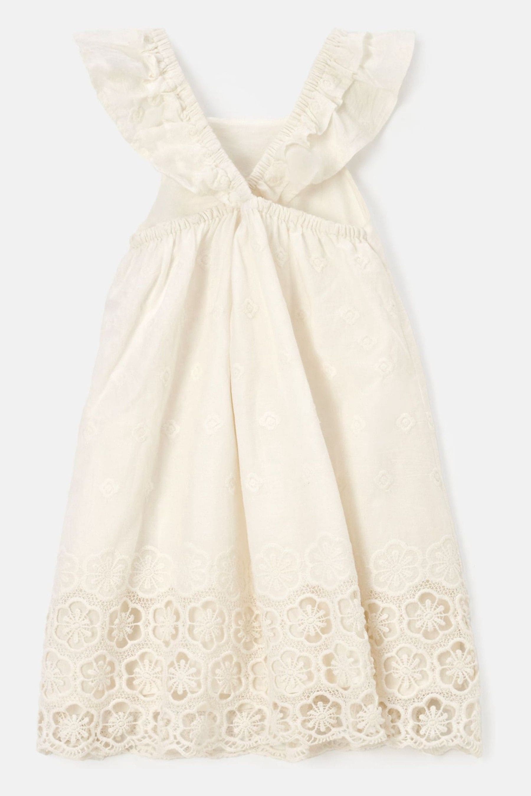 White Angel & Rocket Lace Trim Della Sundress