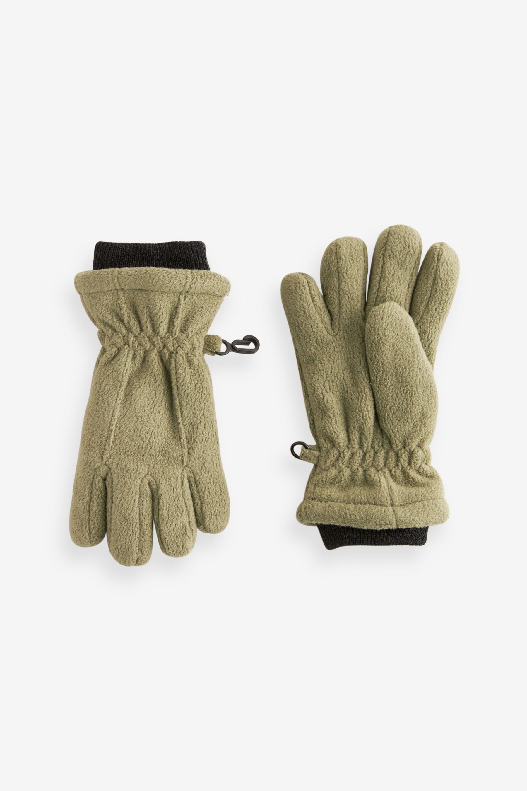 Sage Green Fleece Gloves (3-16yrs)