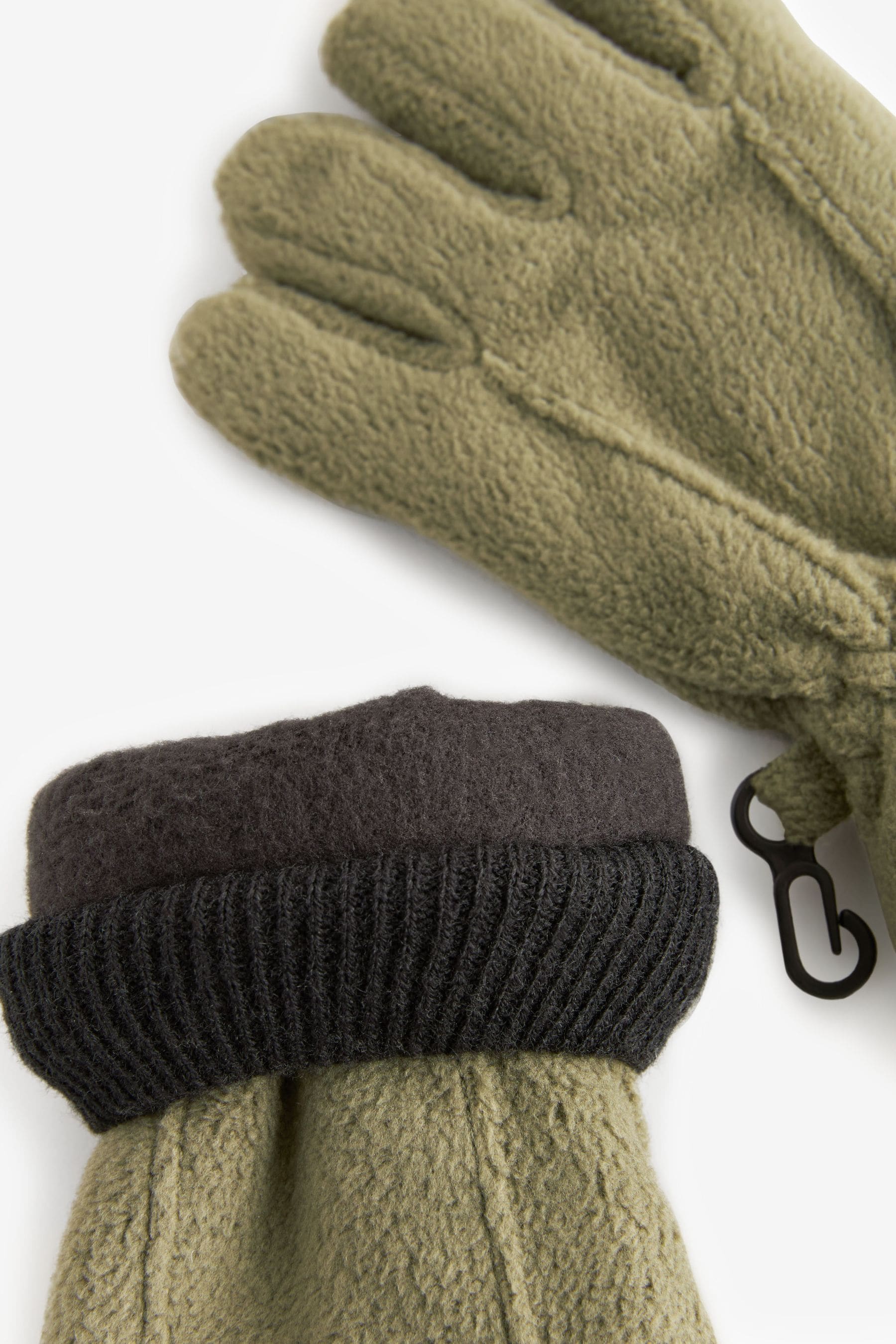 Sage Green Fleece Gloves (3-16yrs)