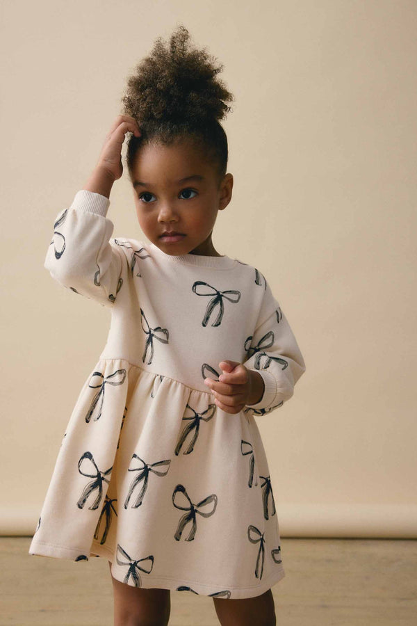 Monochrome Long Sleeve Jumper Dress (3mths-7yrs)