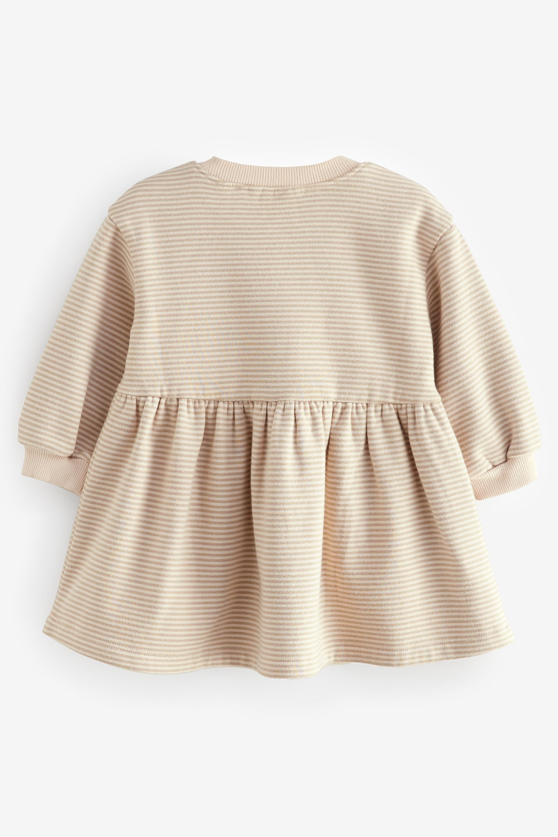 Cream Long Sleeve Jumper Dress (3mths-7yrs)