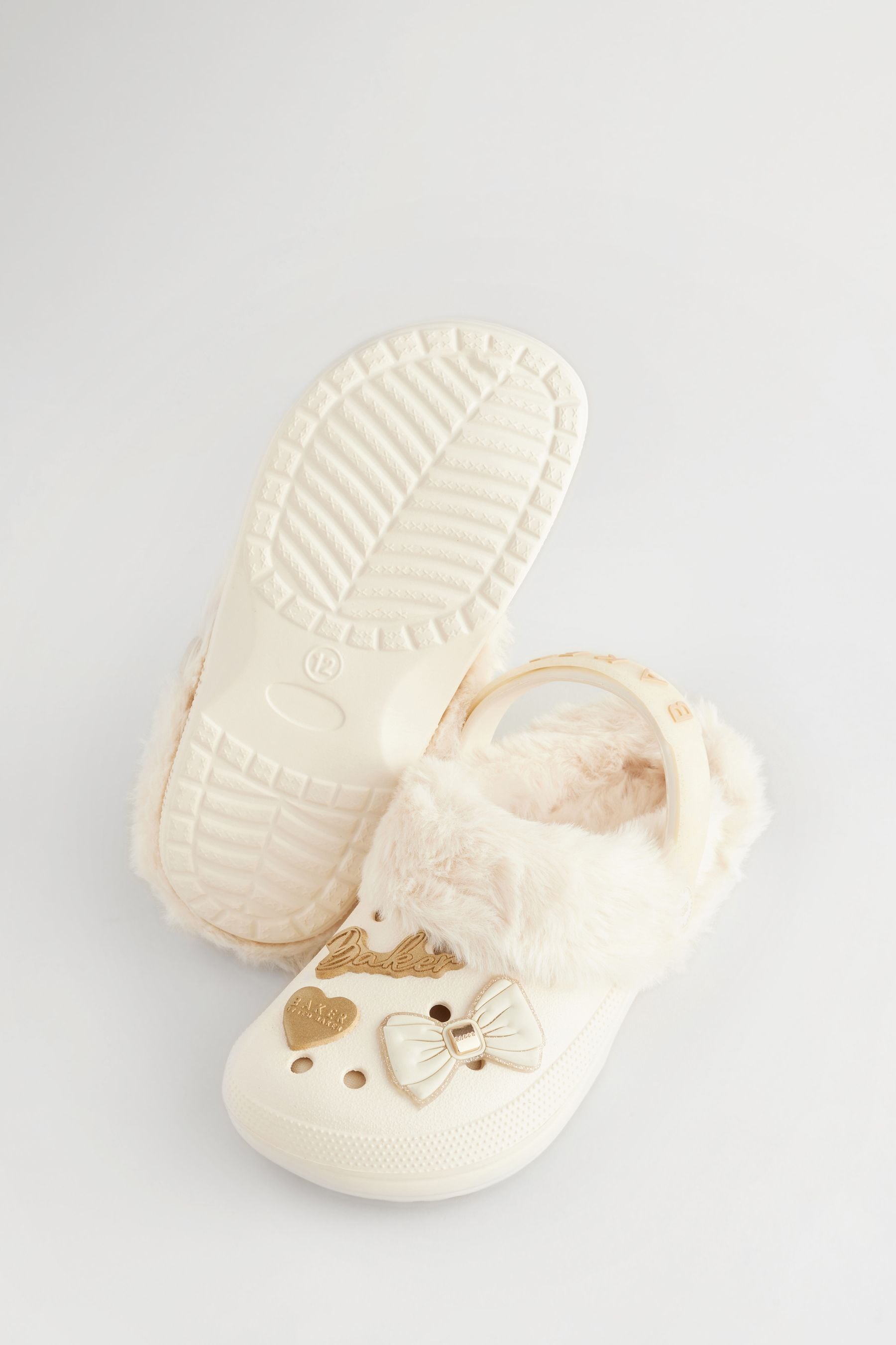 Baker by Ted Baker Girls Bone Charm Clog Slippers