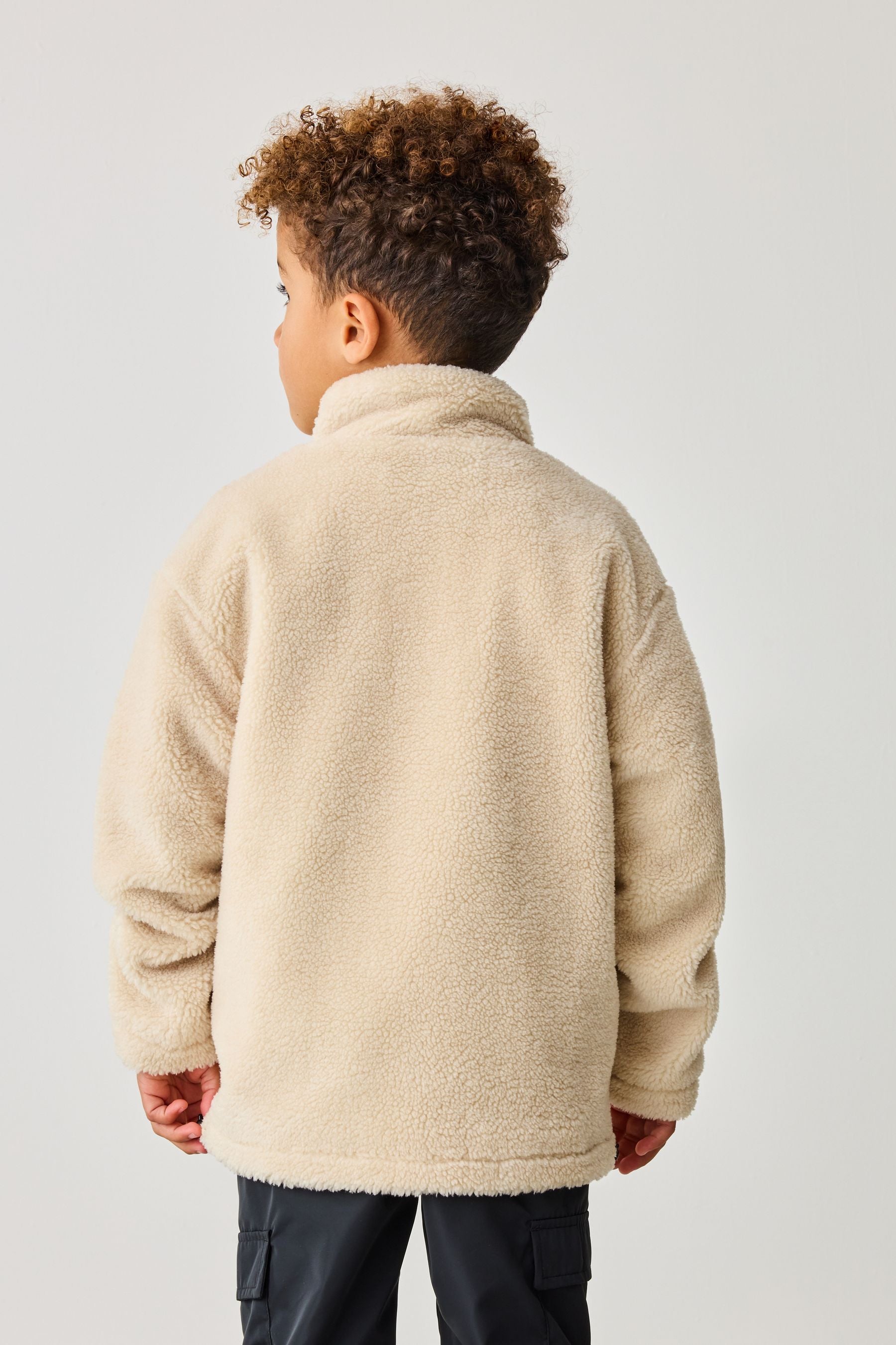 Baker by Ted Baker Cream Funnel Neck Fleece