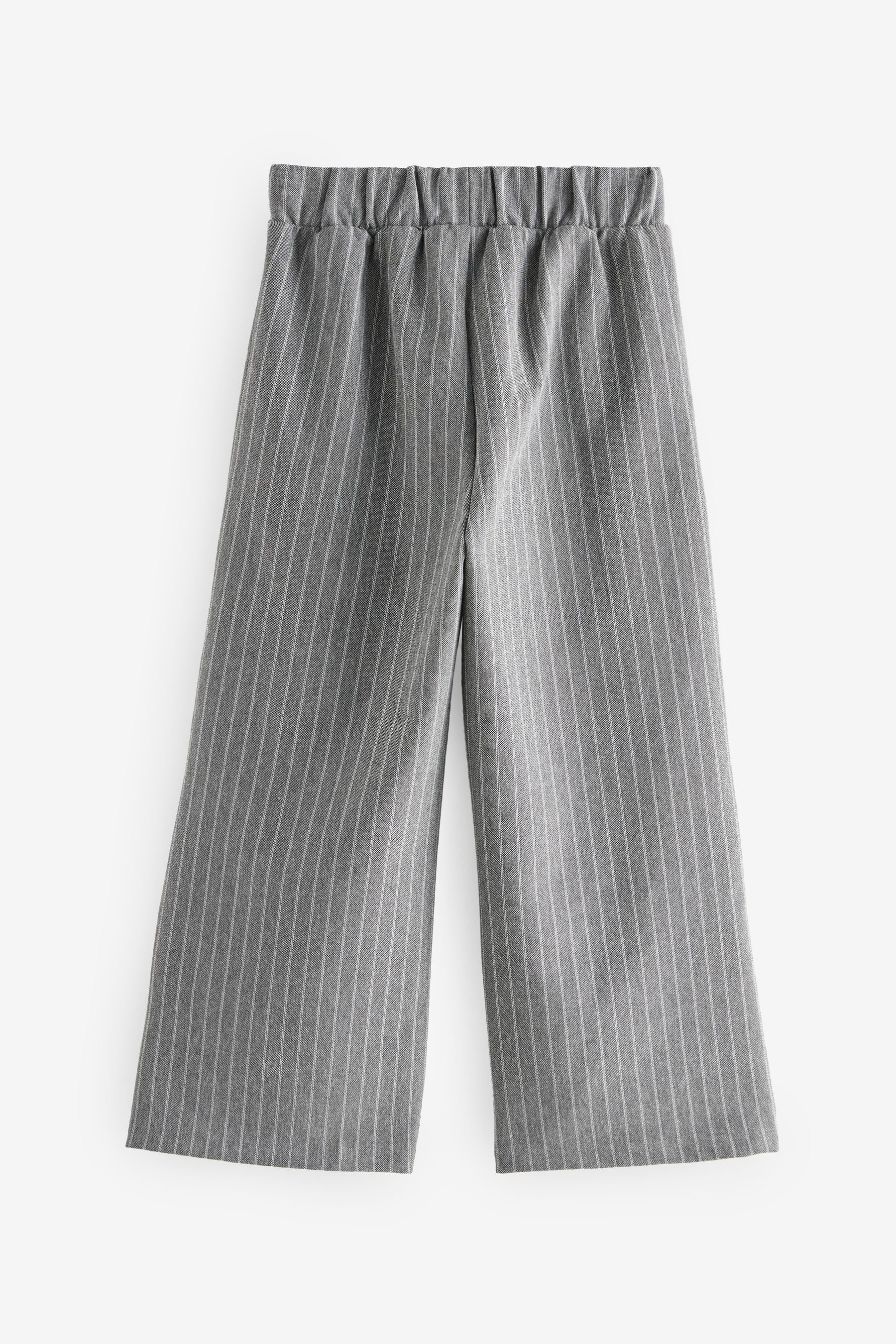 Grey Pinstripe Wide Leg Trousers (3-16yrs)