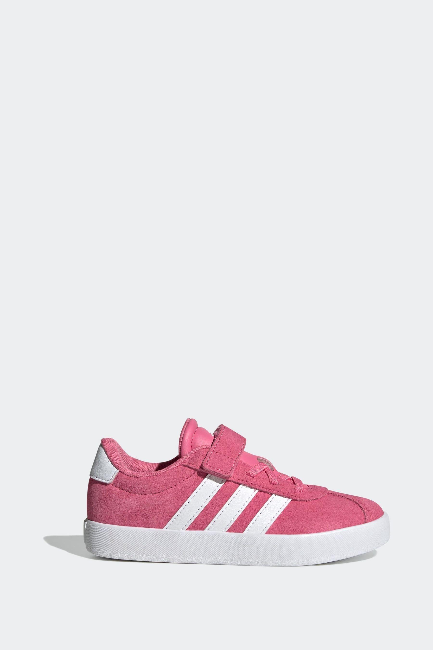 adidas Pink/White Kids VL Court 3.0 Trainers