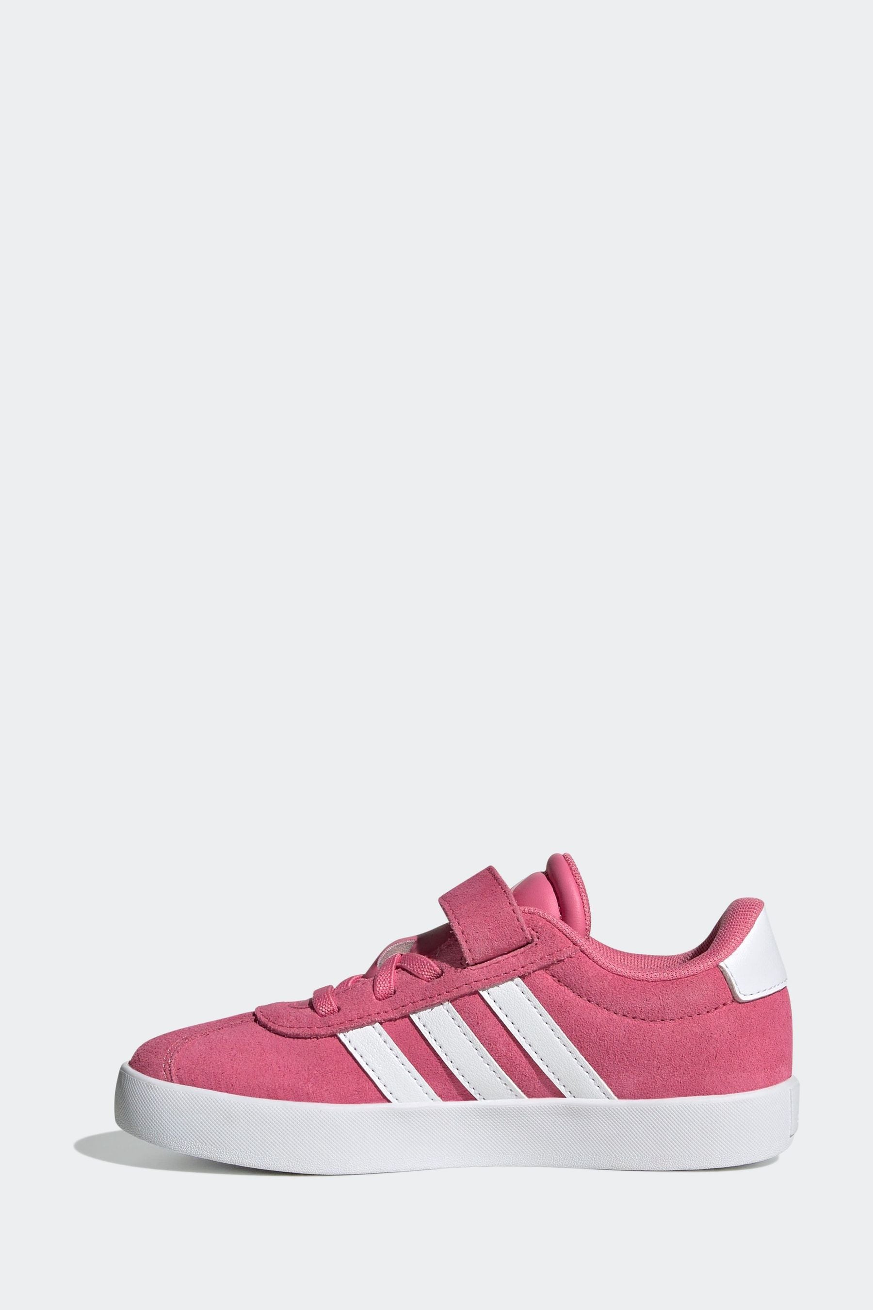 adidas Pink/White Kids VL Court 3.0 Trainers