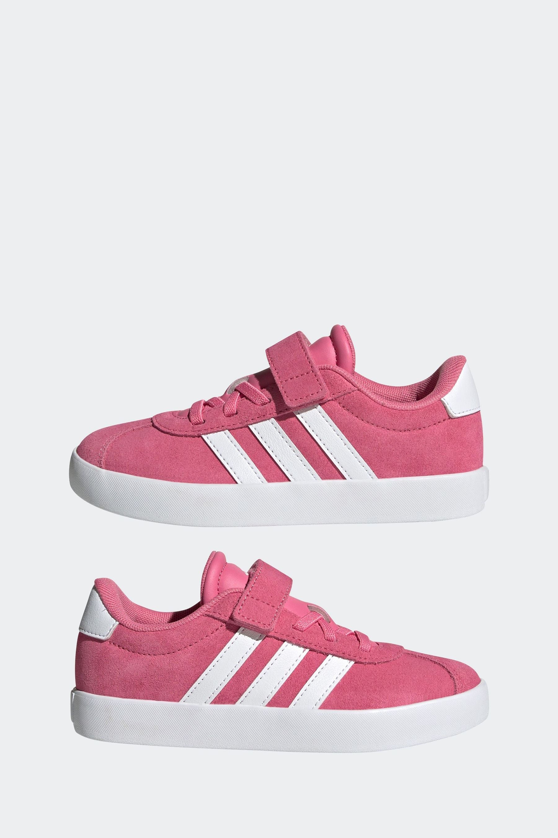 adidas Pink/White VL Court 3.0 Trainers