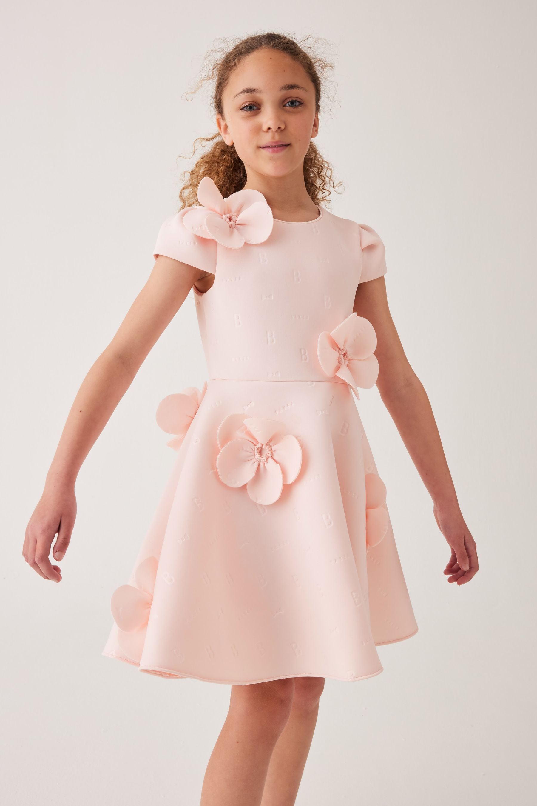 Pink Baker by Ted Baker Pink Corsage Scuba Dress