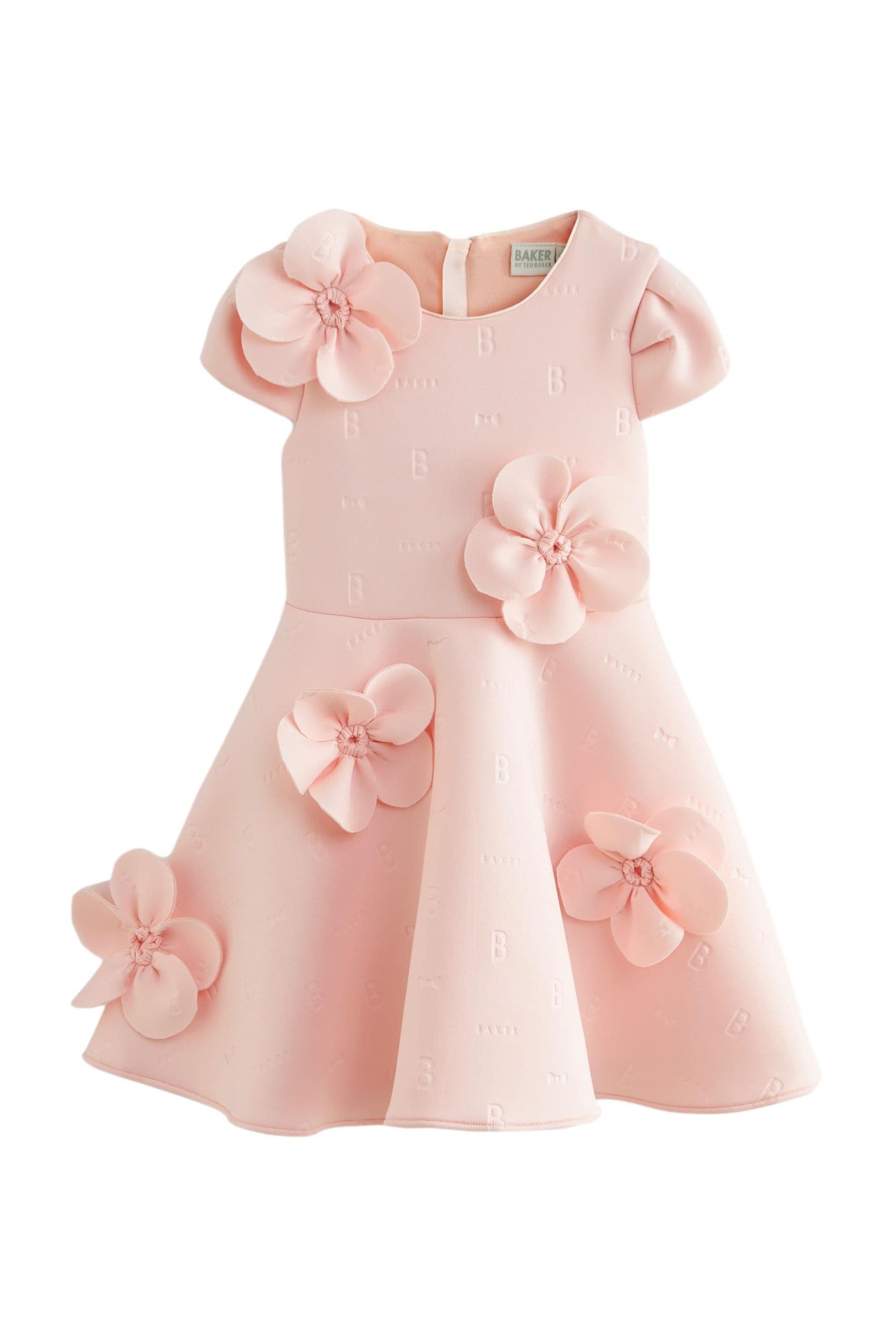 Baker by Ted Baker Pink Corsage Scuba Dress