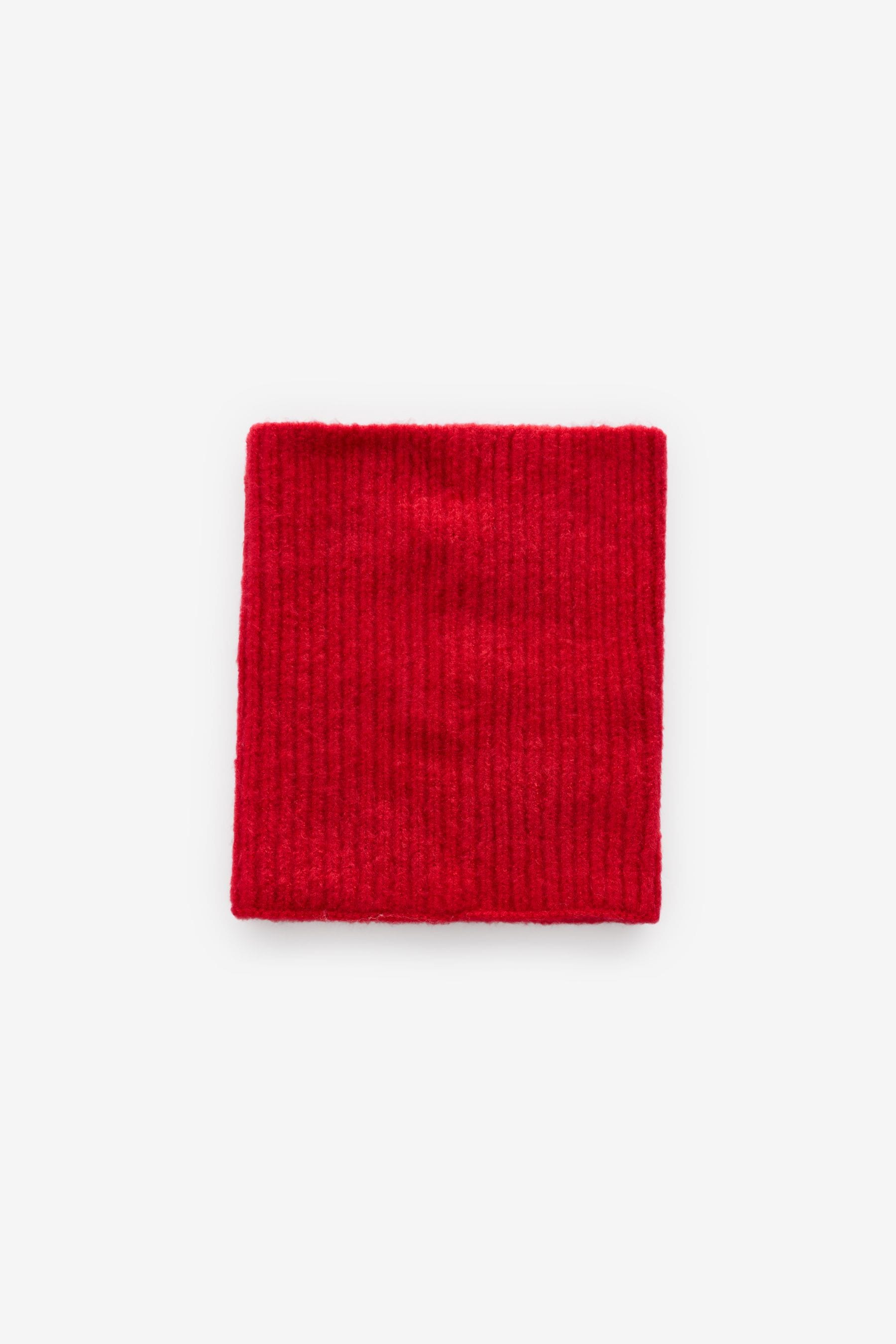 Red Chunky Rib Snood (1-16yrs)