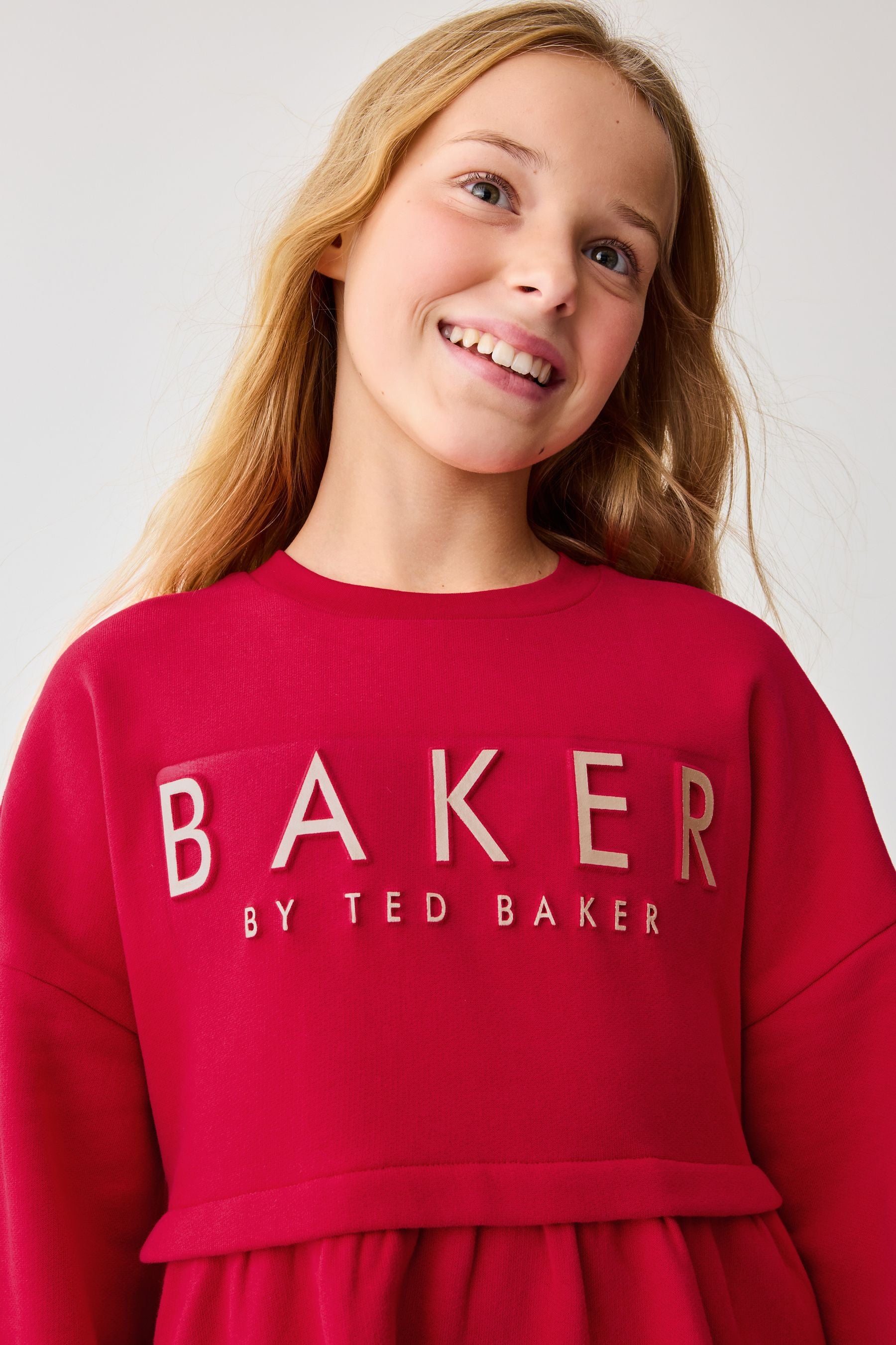 Baker by Ted Baker Embossed Branded Sweat Dress