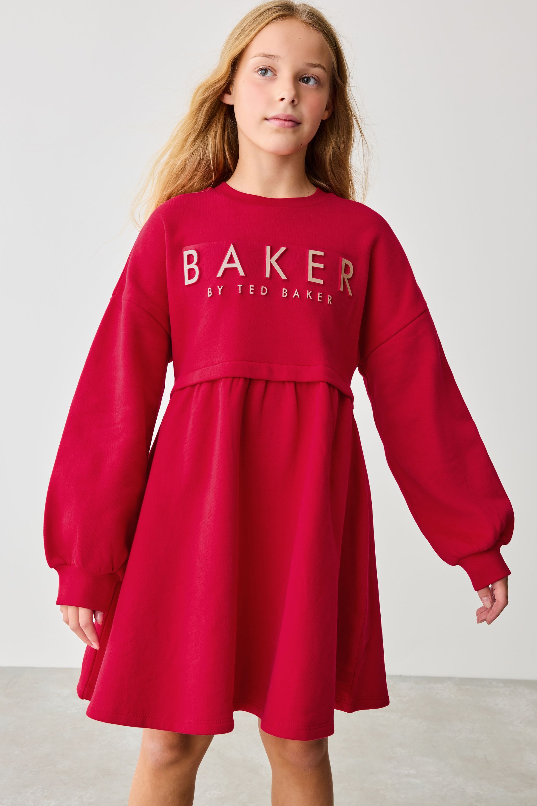 Baker by Ted Baker Embossed Branded Sweat Dress