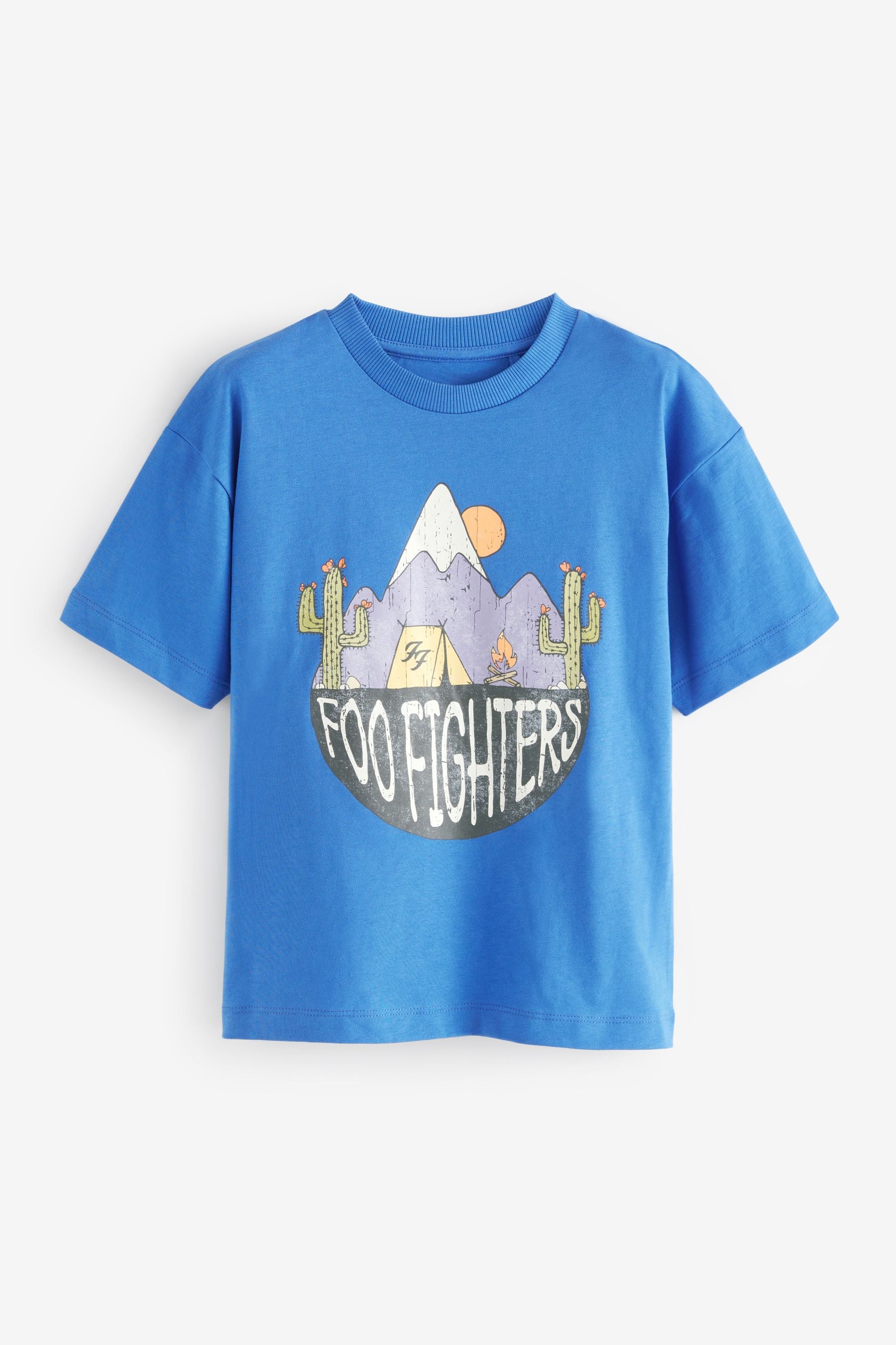 Blue Foo Fighters Licensed 100% Cotton T-Shirt (3-16yrs)