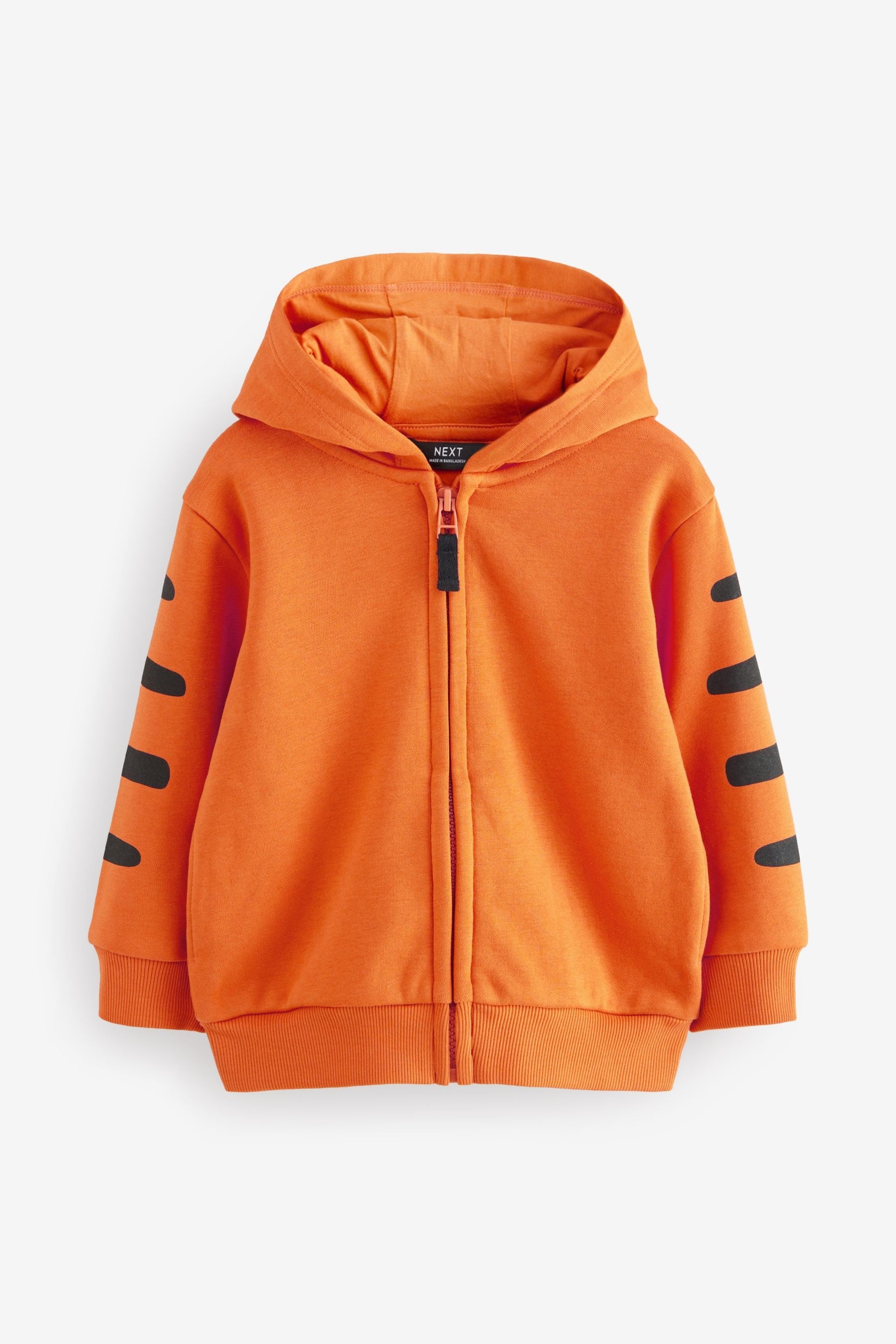 Orange Tiger Character Zip Through Hoodie (3mths-7yrs)