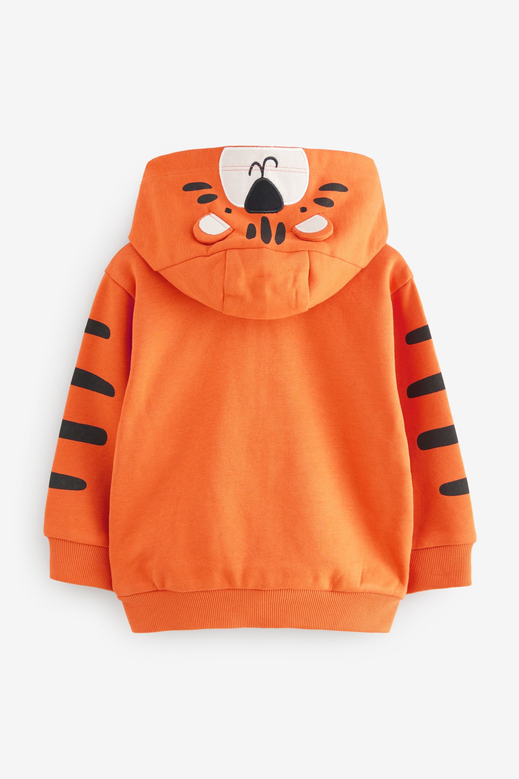 Orange Tiger Character Zip Through Hoodie (3mths-7yrs)