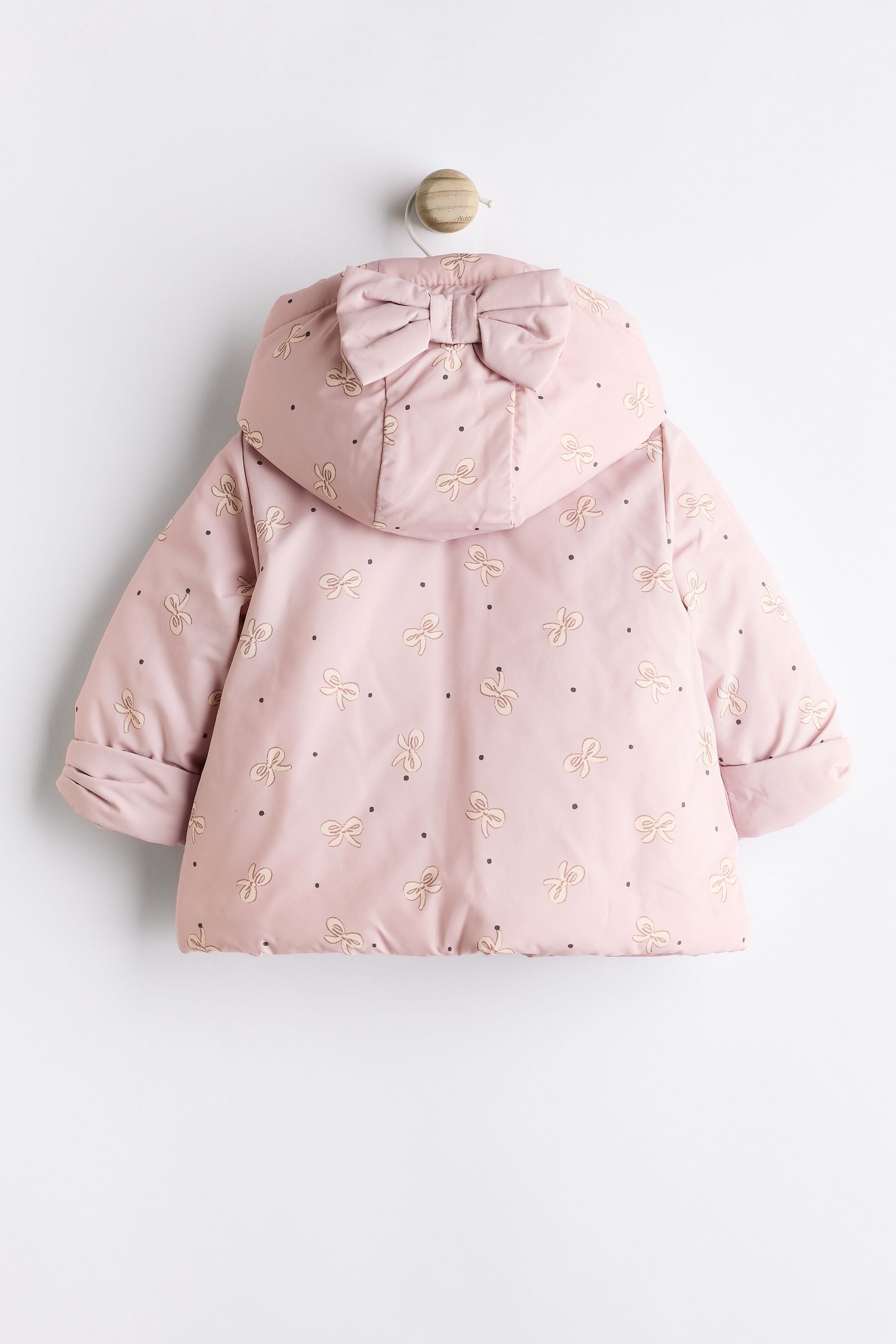 Mauve/Purple Baby Hooded Puffer Coat (0mths-2yrs)