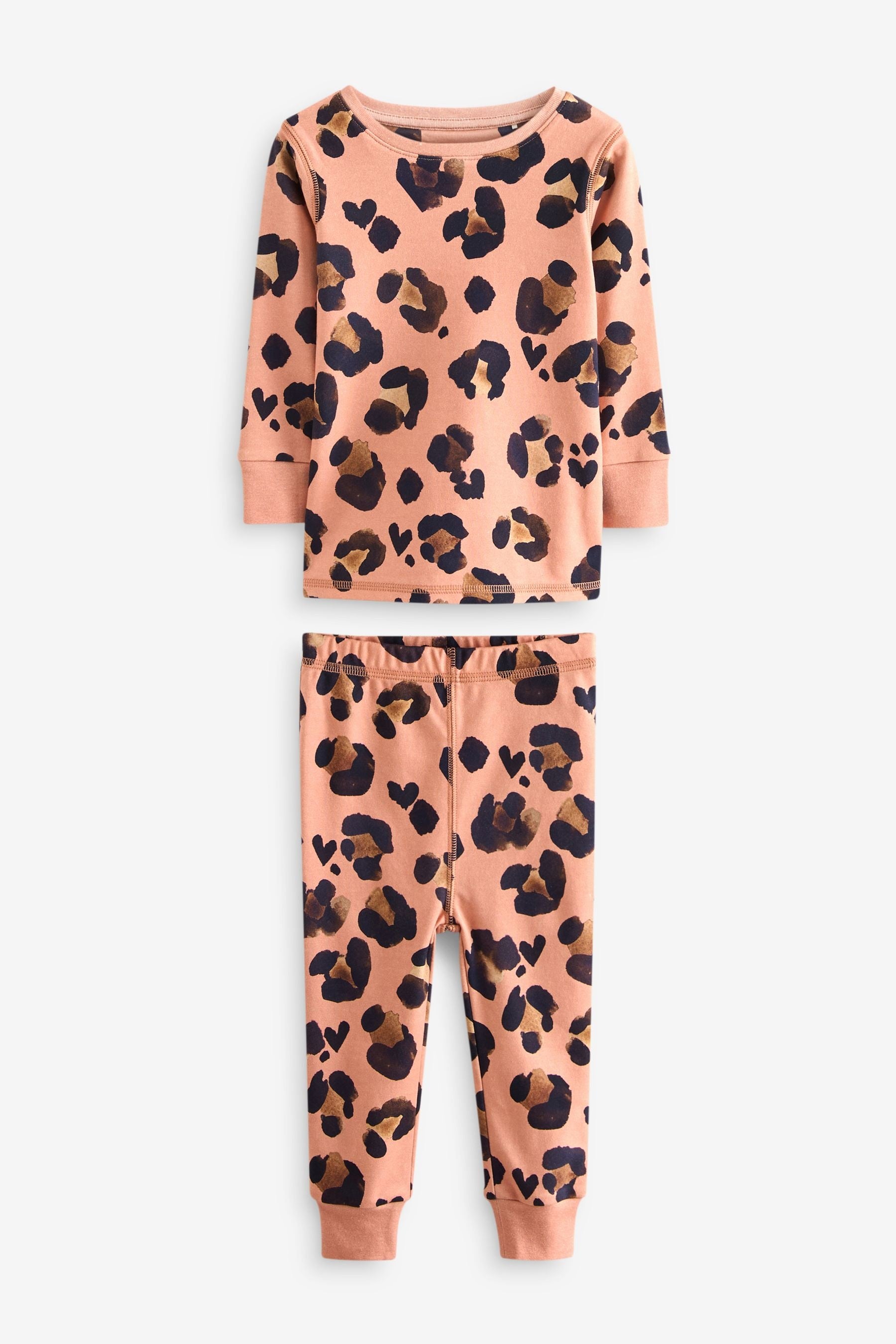 Neutral Animal 3 Pack 100% Cotton Printed Snuggle Pyjamas (9mths-12yrs)