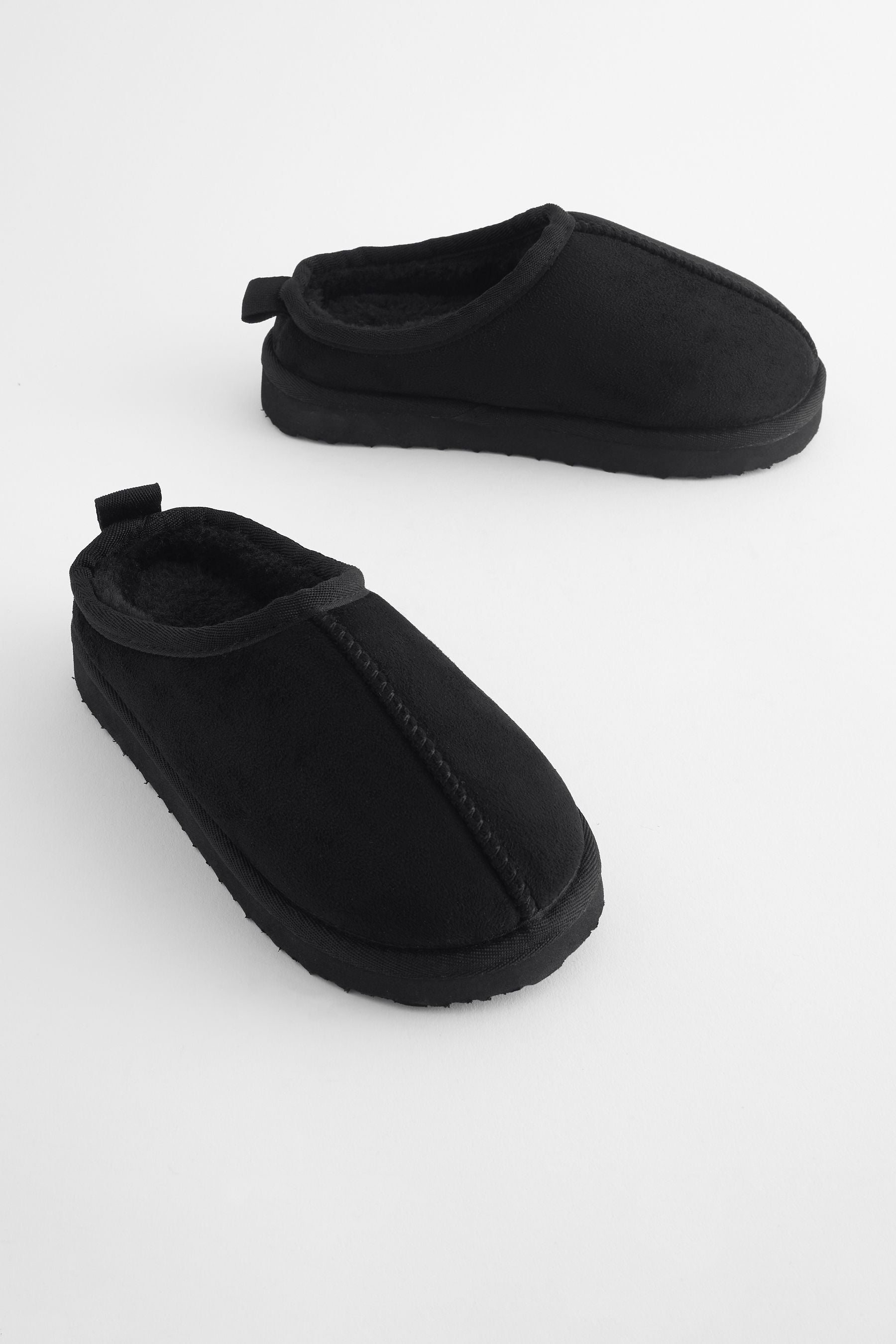 Black Cosy Mule Slippers