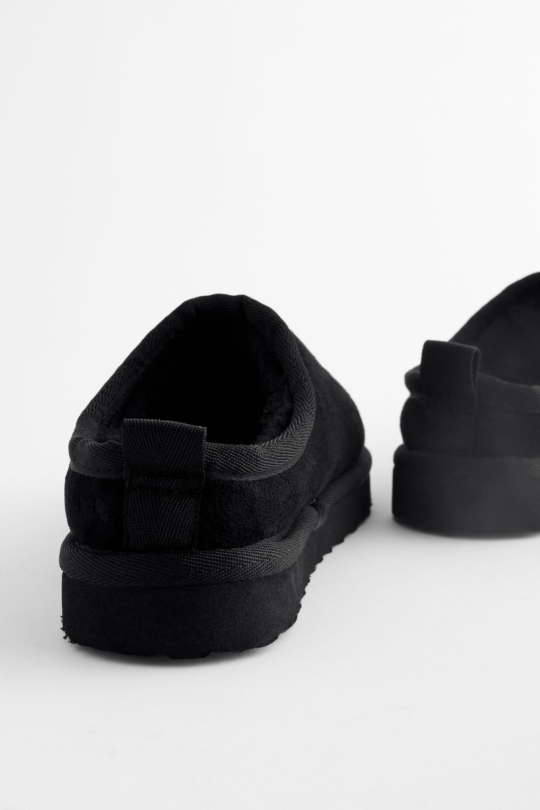 Black Cosy Mule Slippers