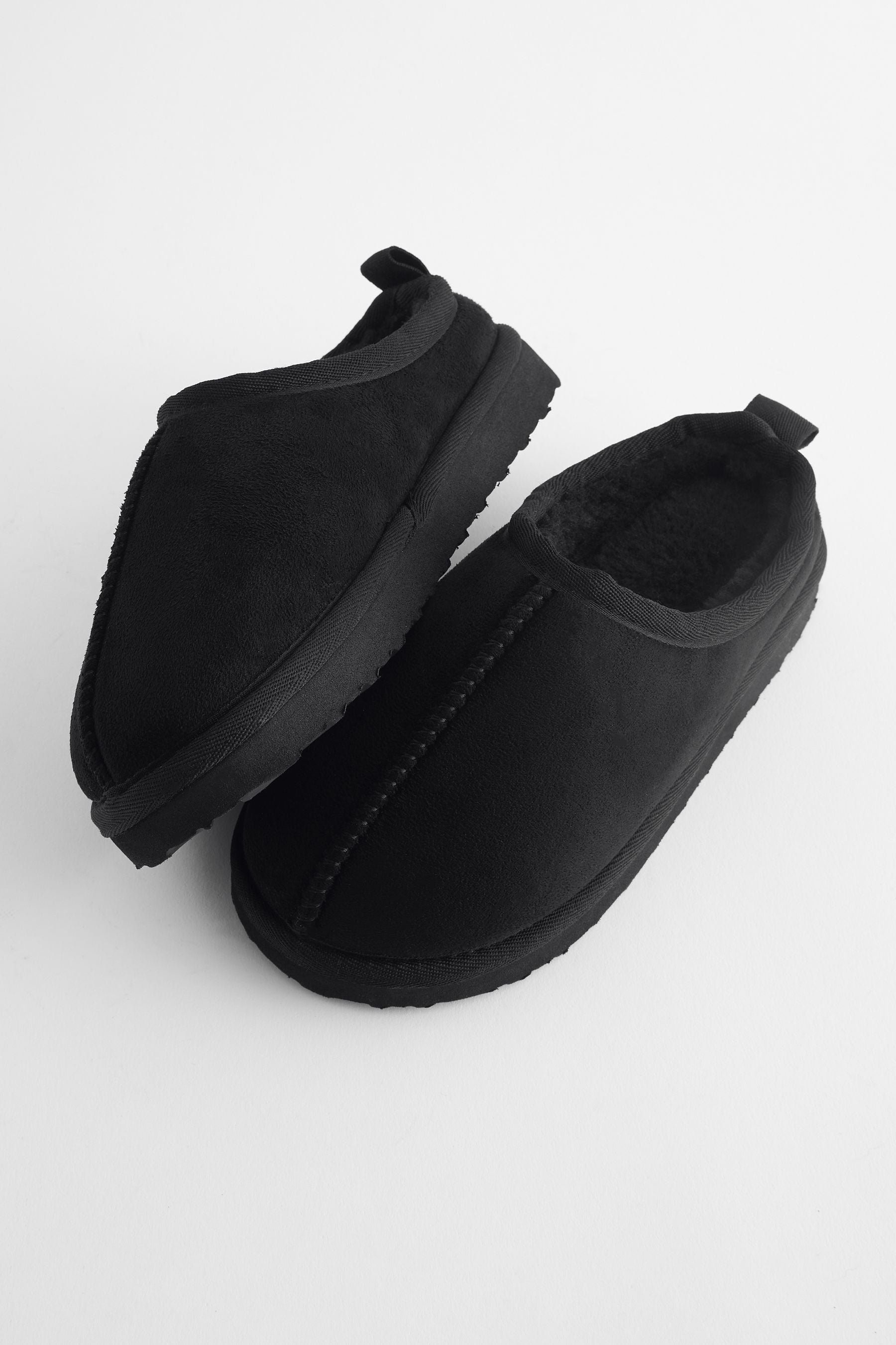 Black Cosy Mule Slippers