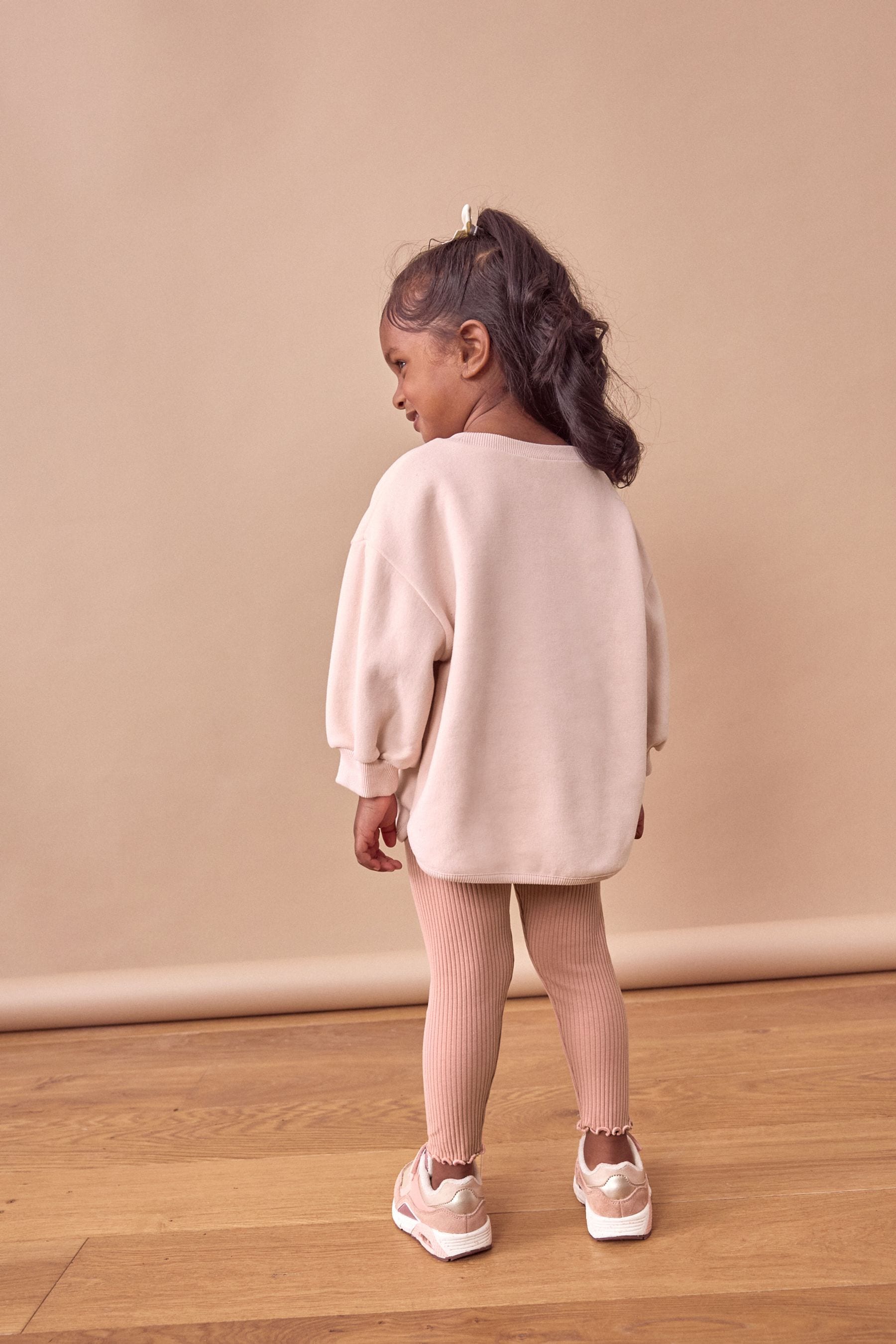 Pale Pink Sweatshirt & Leggings Set (3mths-7yrs)