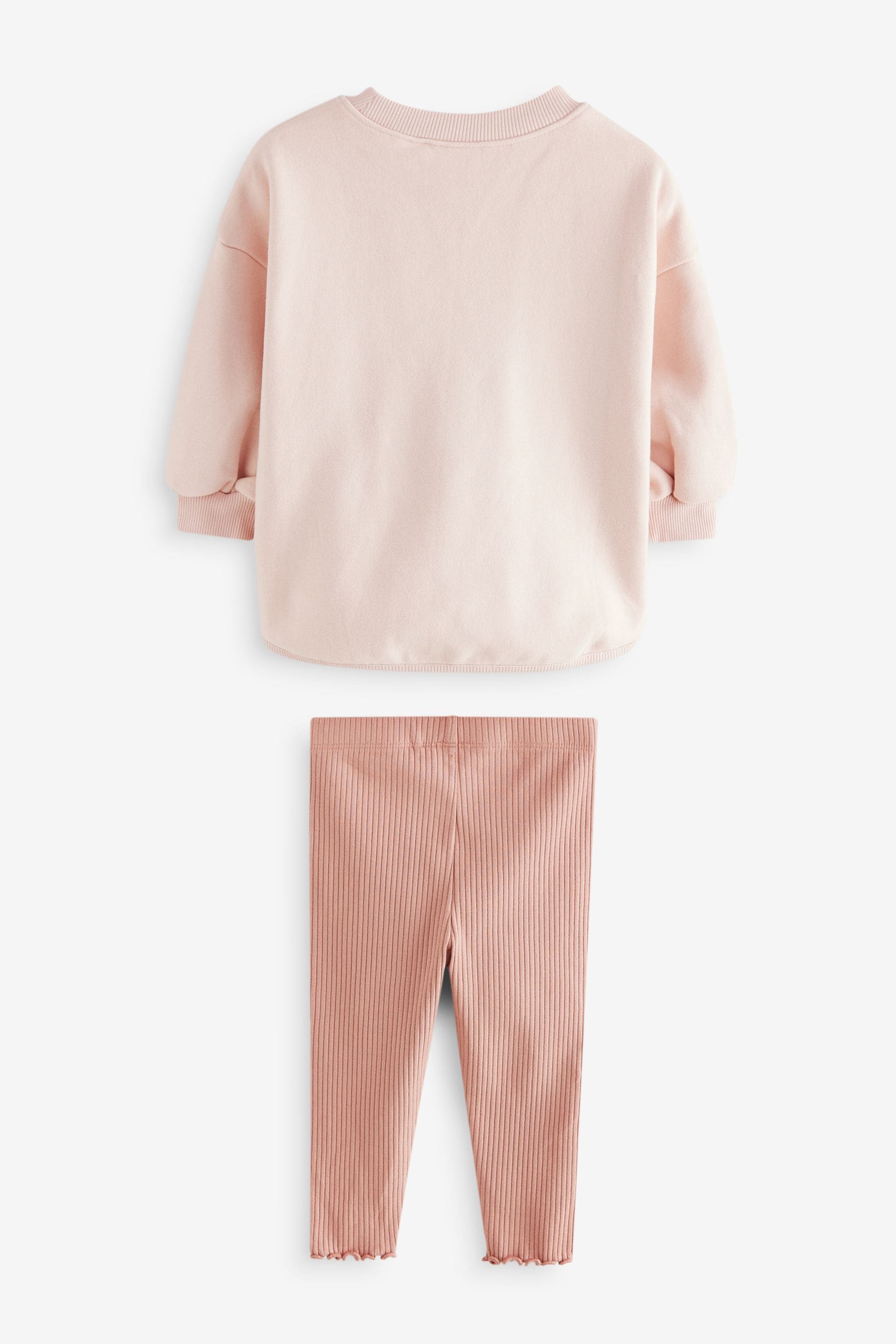 Pale Pink Sweatshirt & Leggings Set (3mths-7yrs)