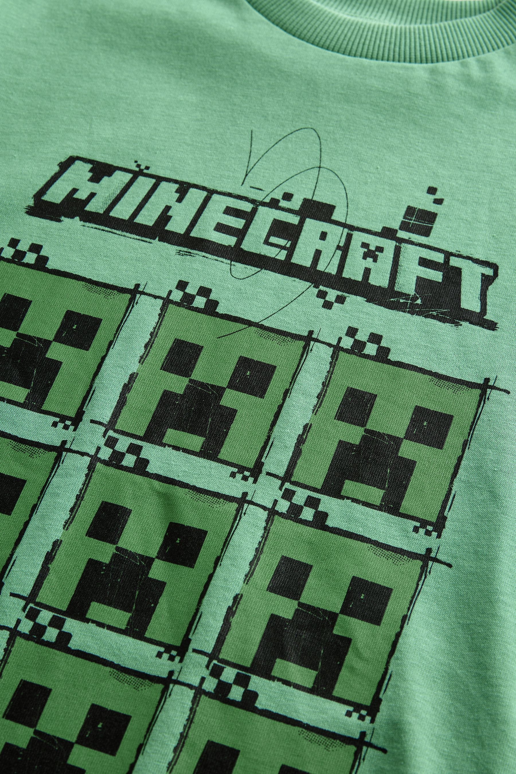 Green Licensed Minecraft T-Shirt (3-16yrs)