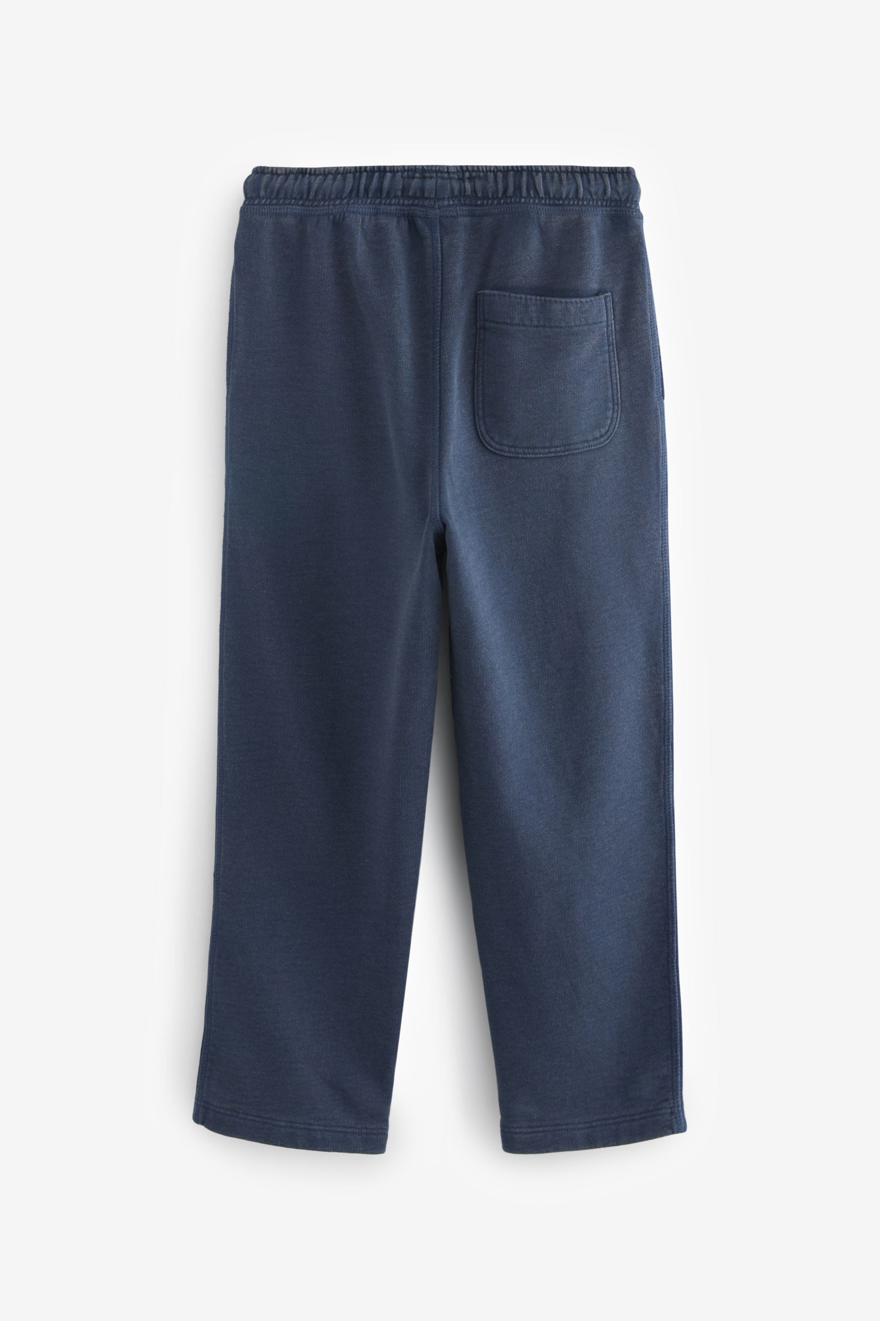 Navy 100% Cotton Straight Leg Garment Dyed Joggers (3-16yrs)