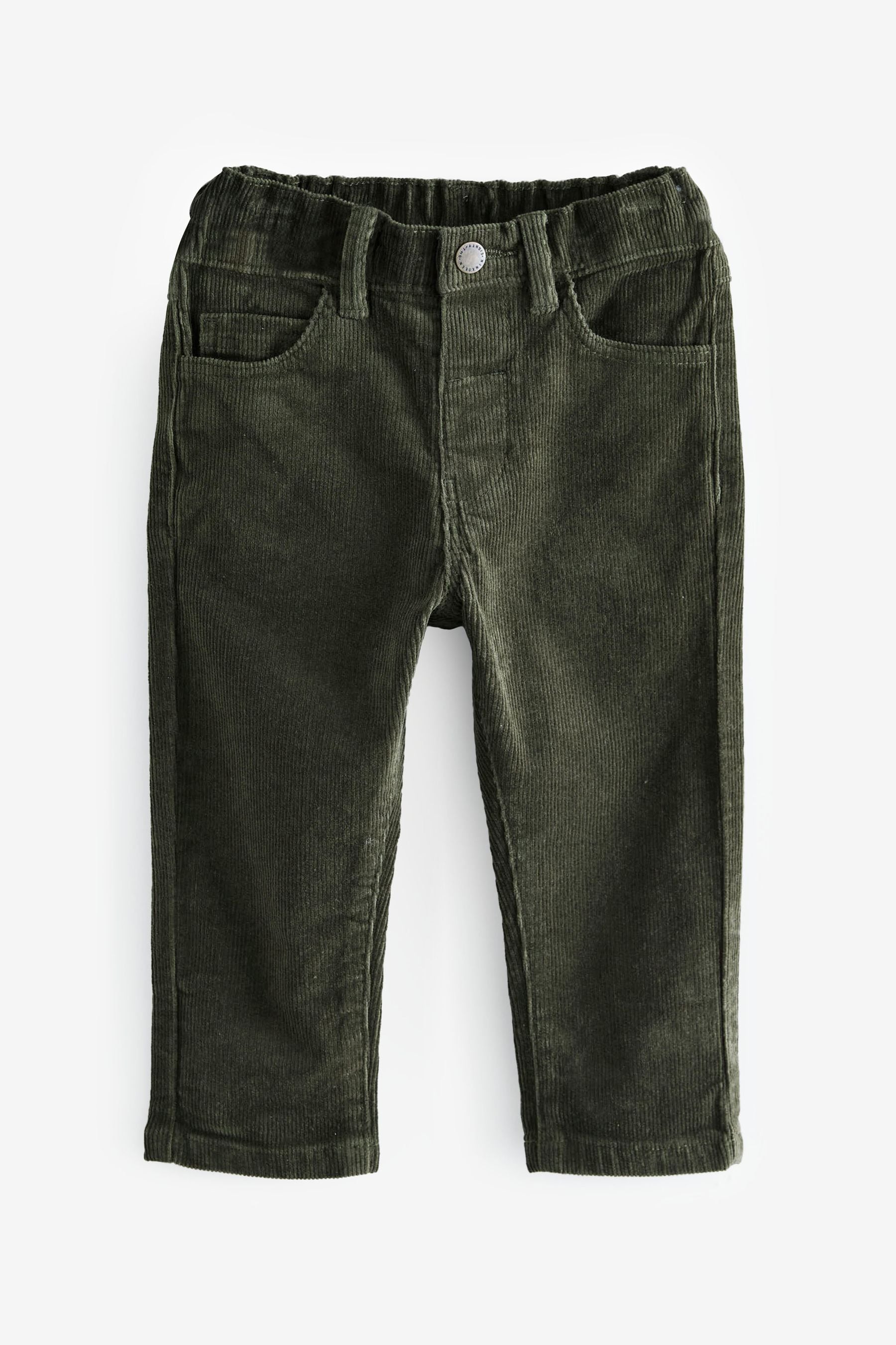 Khaki Green Corduroy Trousers (3mths-7yrs)