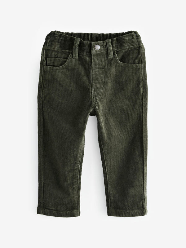 Khaki Green Corduroy Trousers (3mths-7yrs)