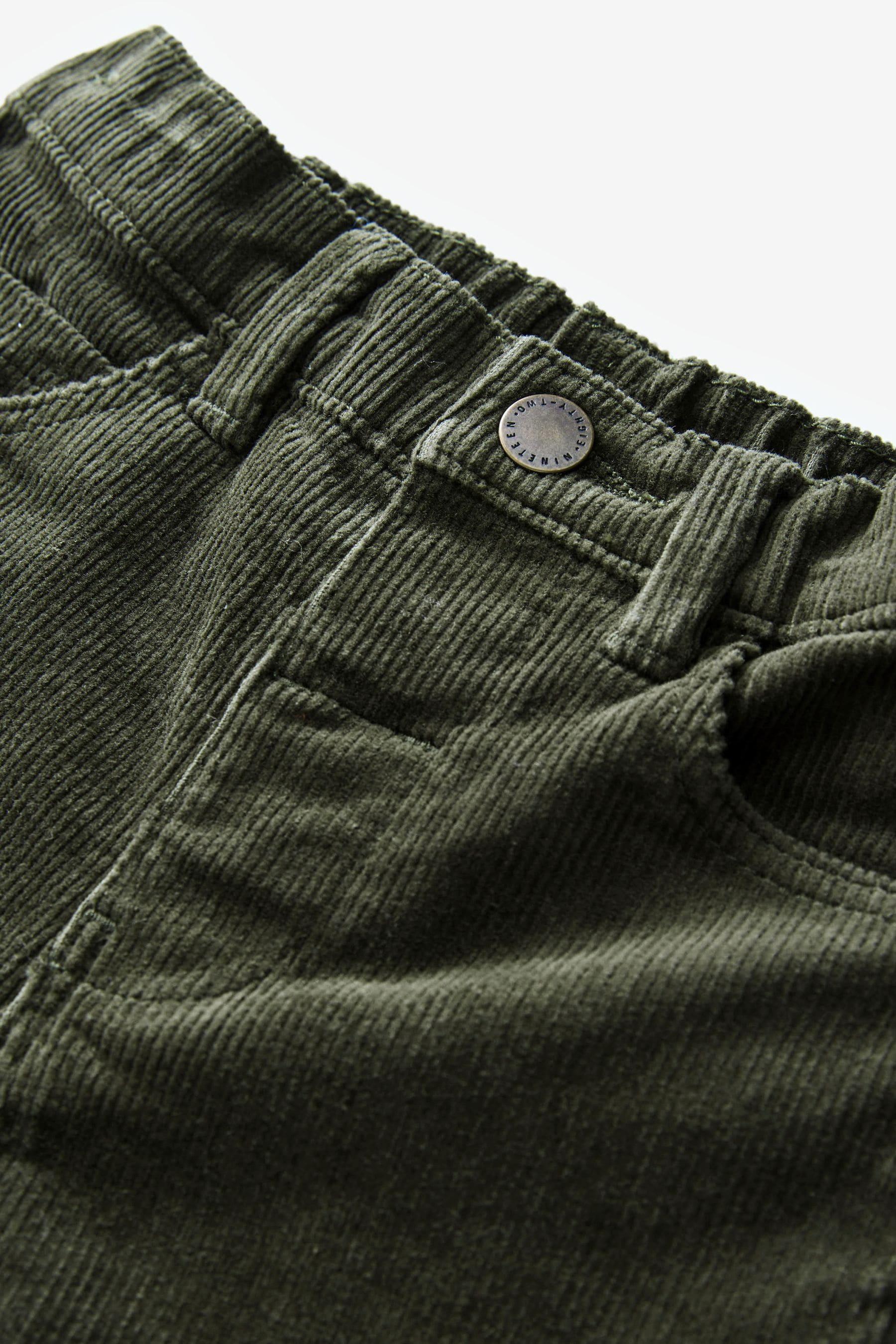 Khaki Green Corduroy Trousers (3mths-7yrs)