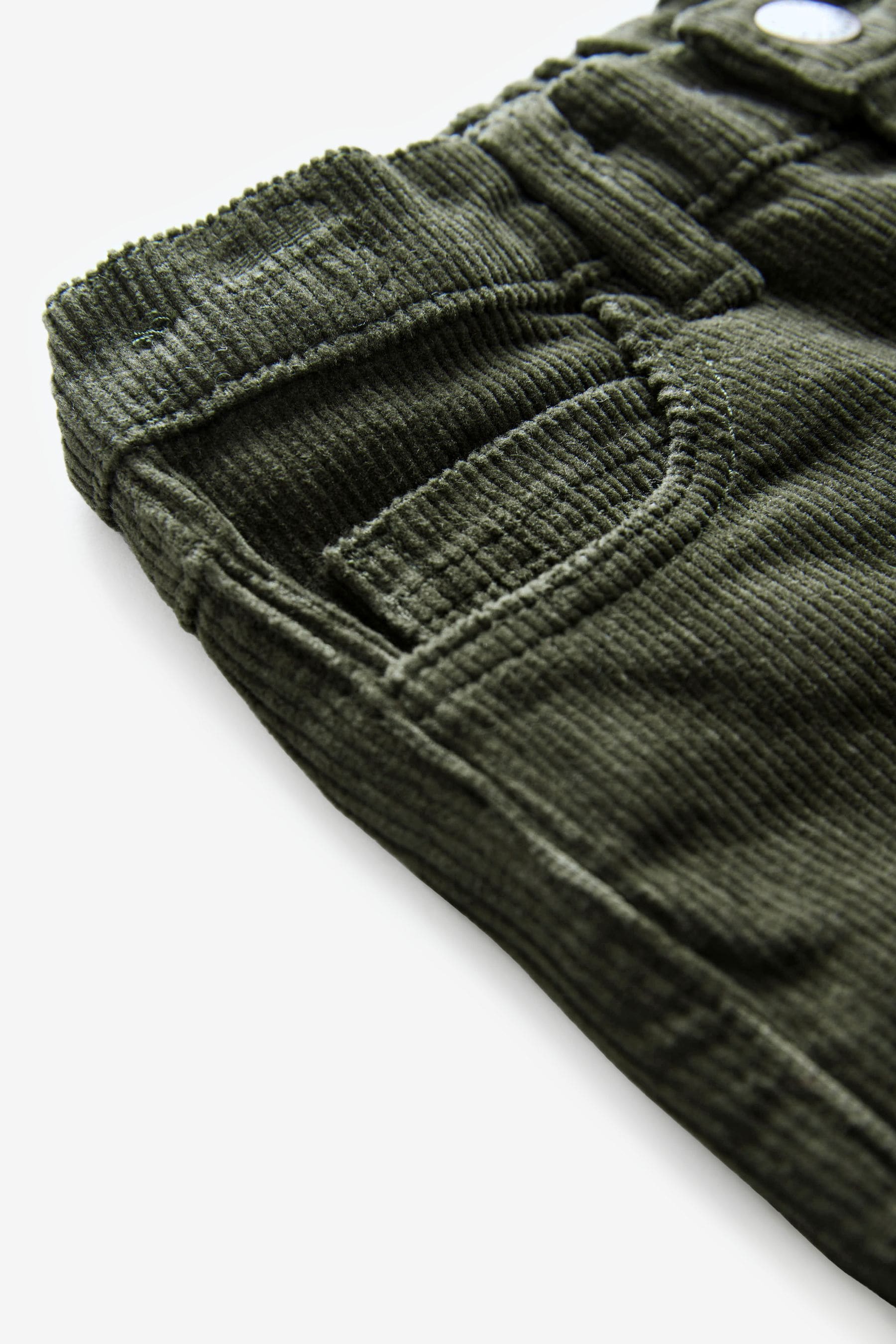 Khaki Green Corduroy Trousers (3mths-7yrs)