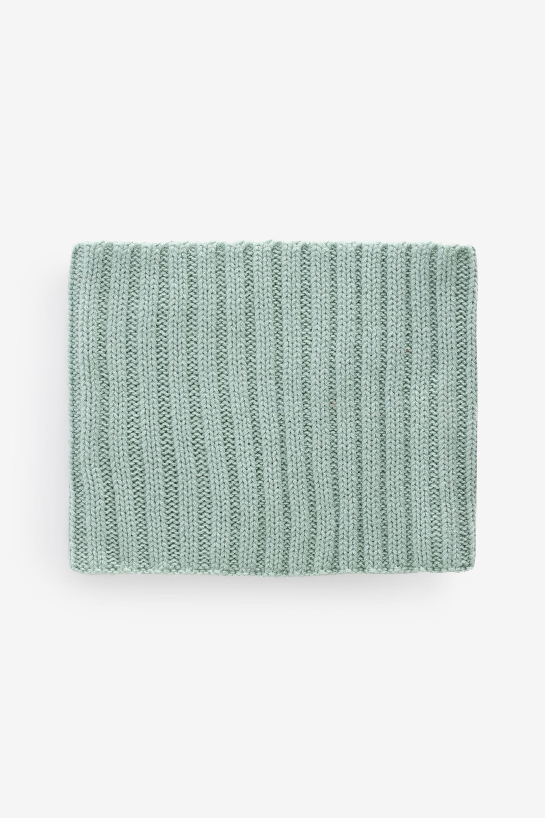 Sage Green Ribbed Knitted Snood (1-16yrs)