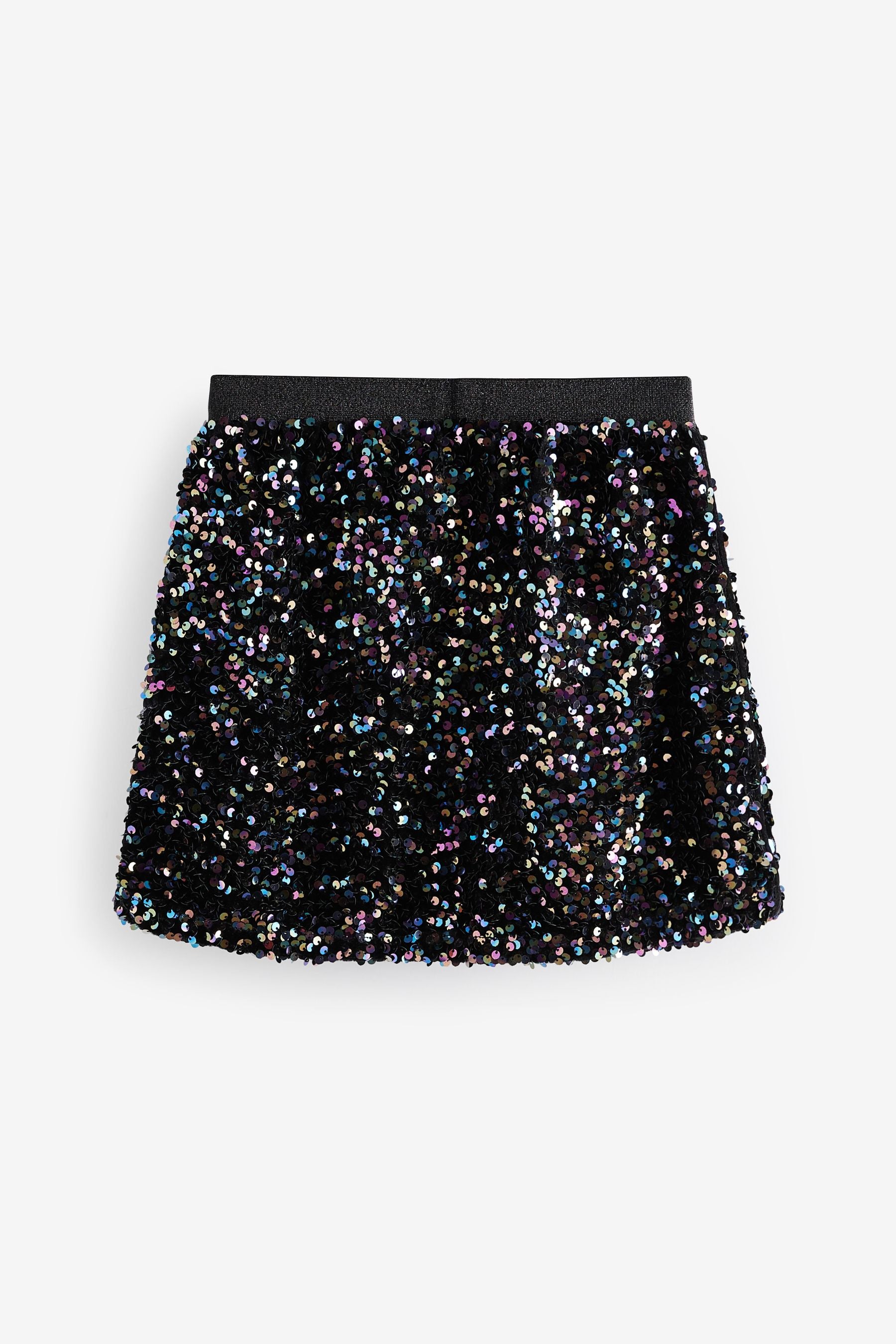 Black/Purple Sequin Skirt (3-16yrs)