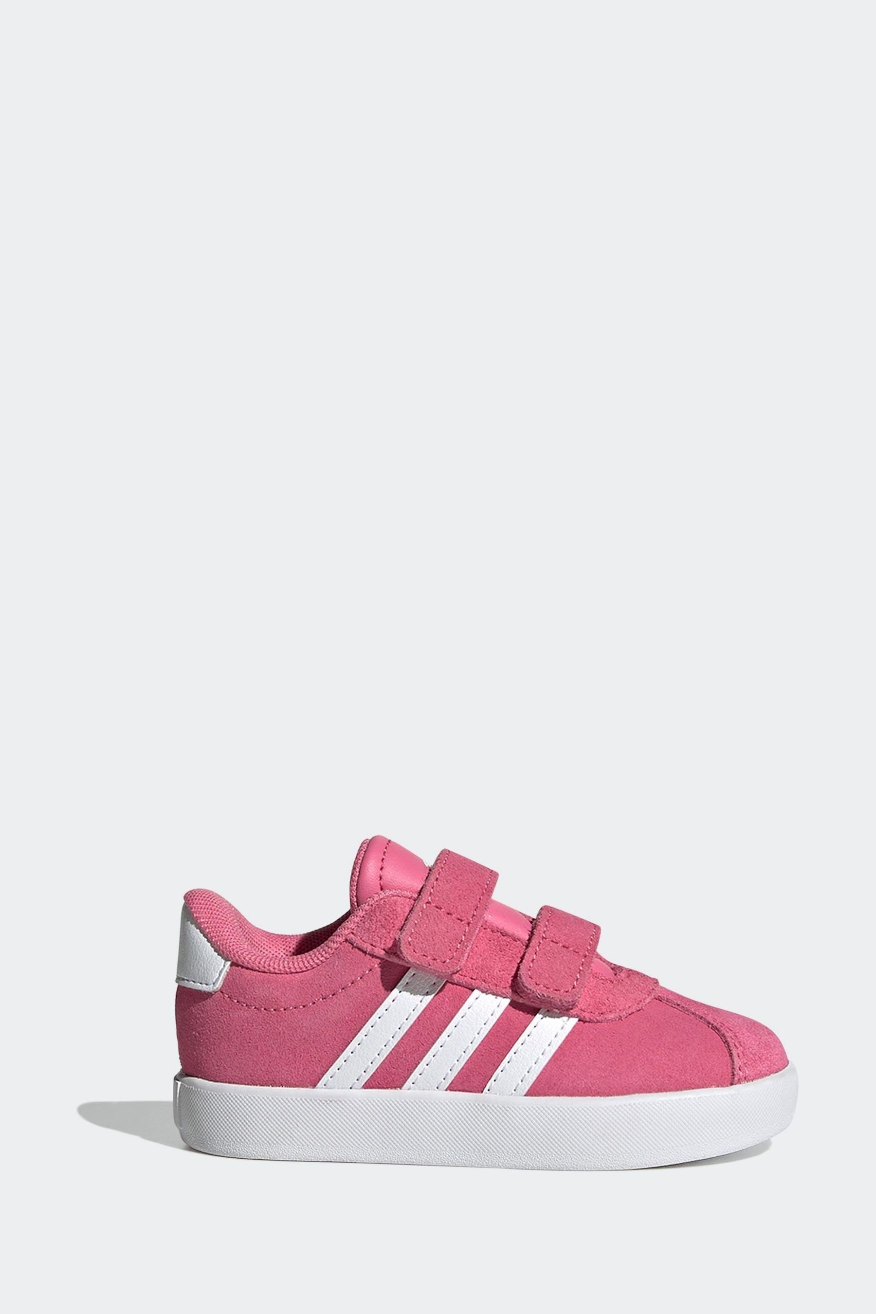 adidas Pink/White VL Court 3.0 Trainers