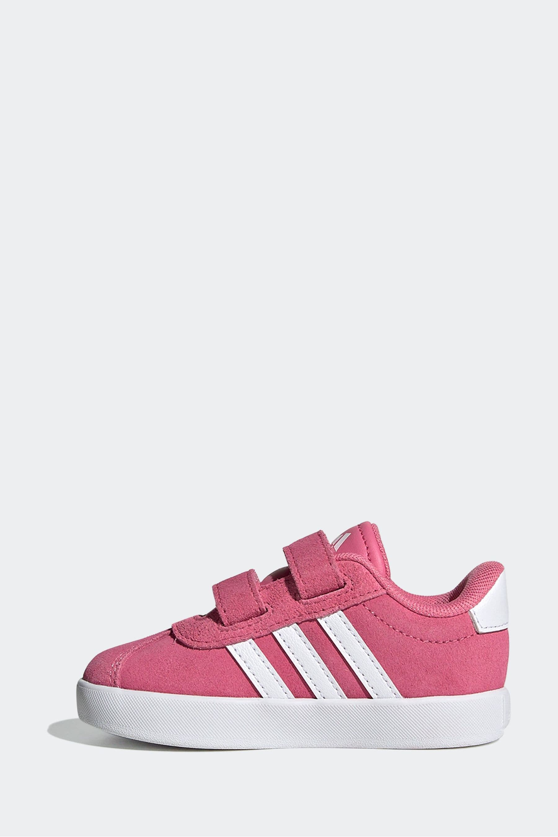 adidas Pink/White VL Court 3.0 Trainers