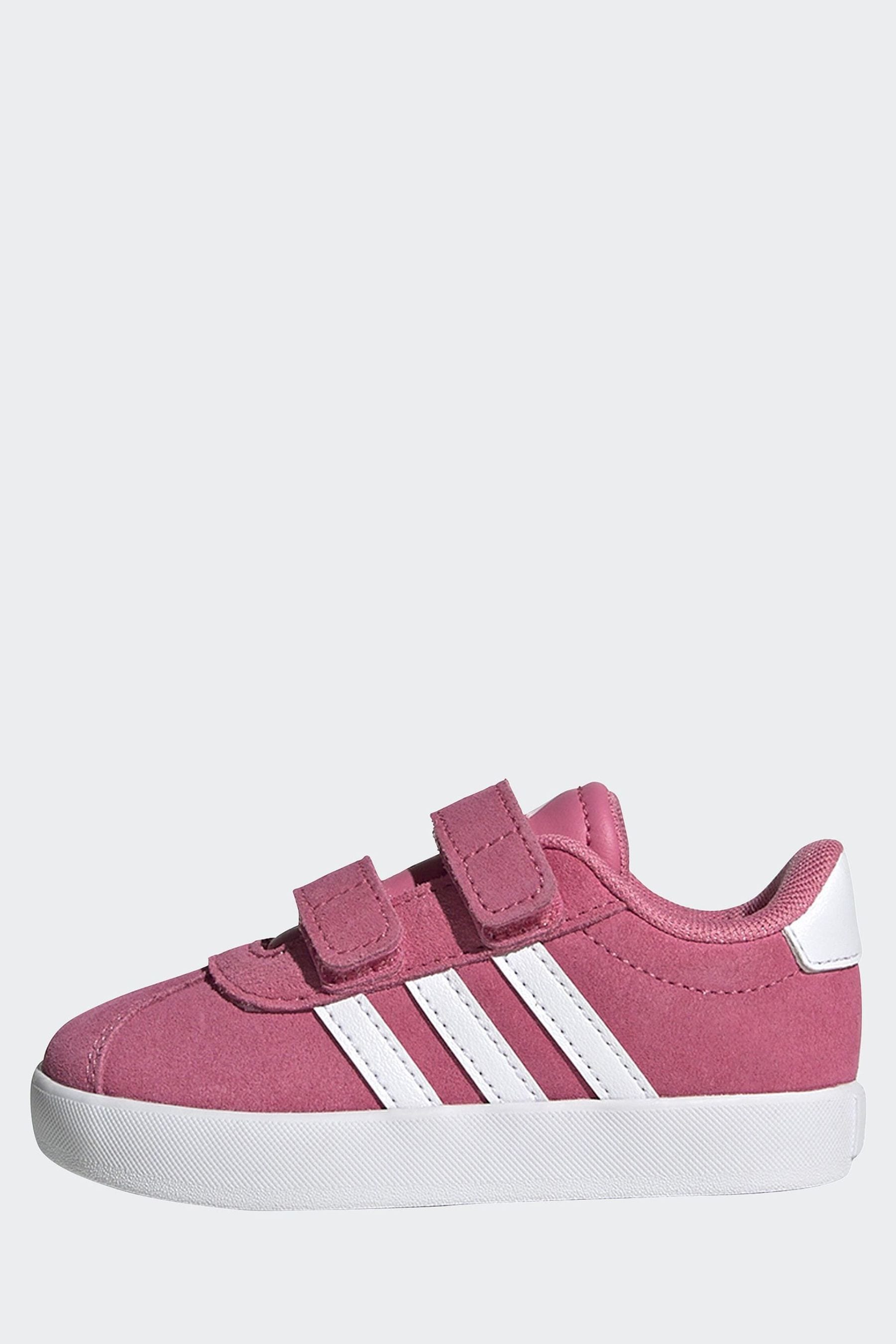 adidas Pink/White VL Court 3.0 Trainers