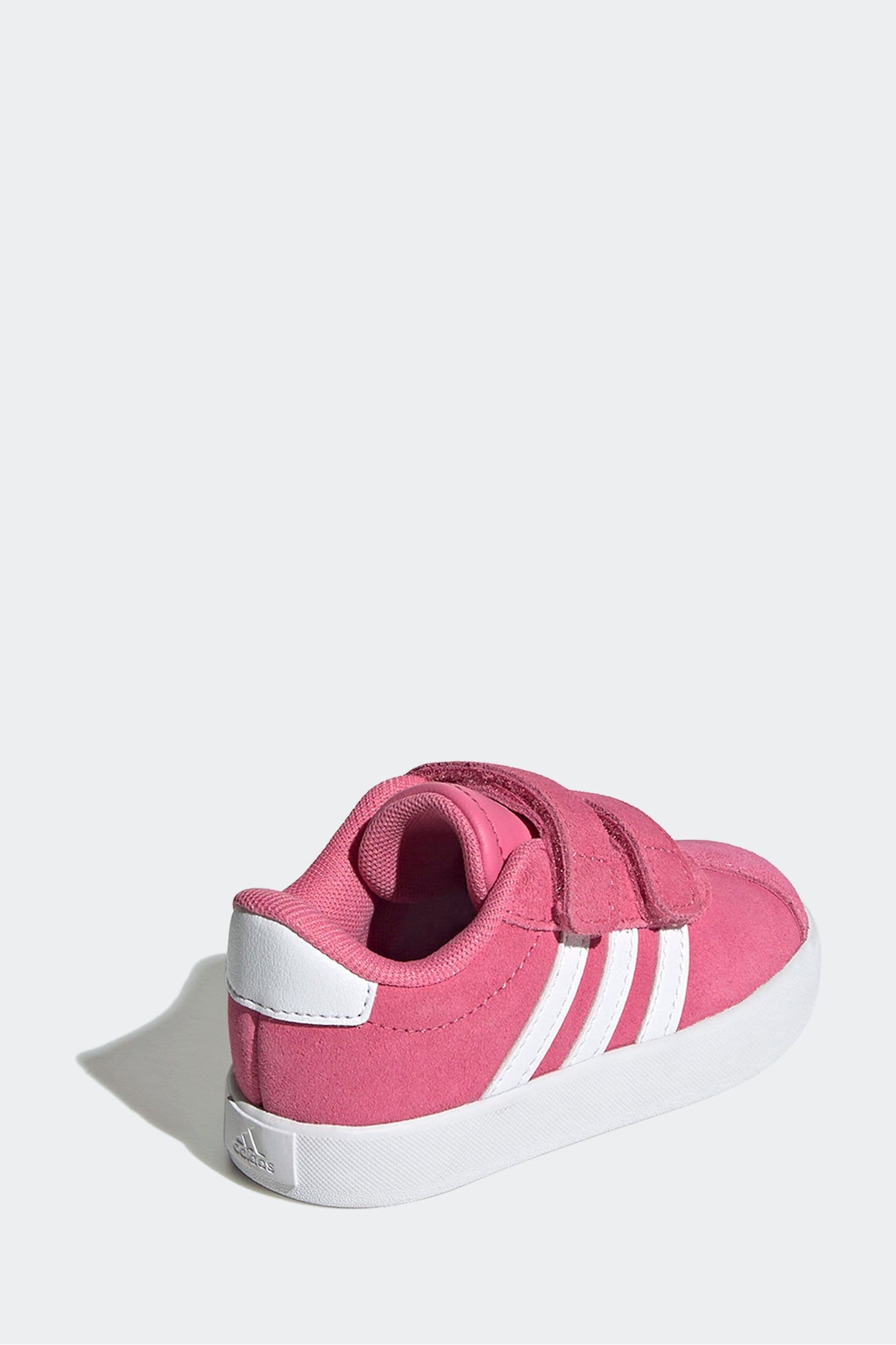 adidas Pink/White VL Court 3.0 Trainers