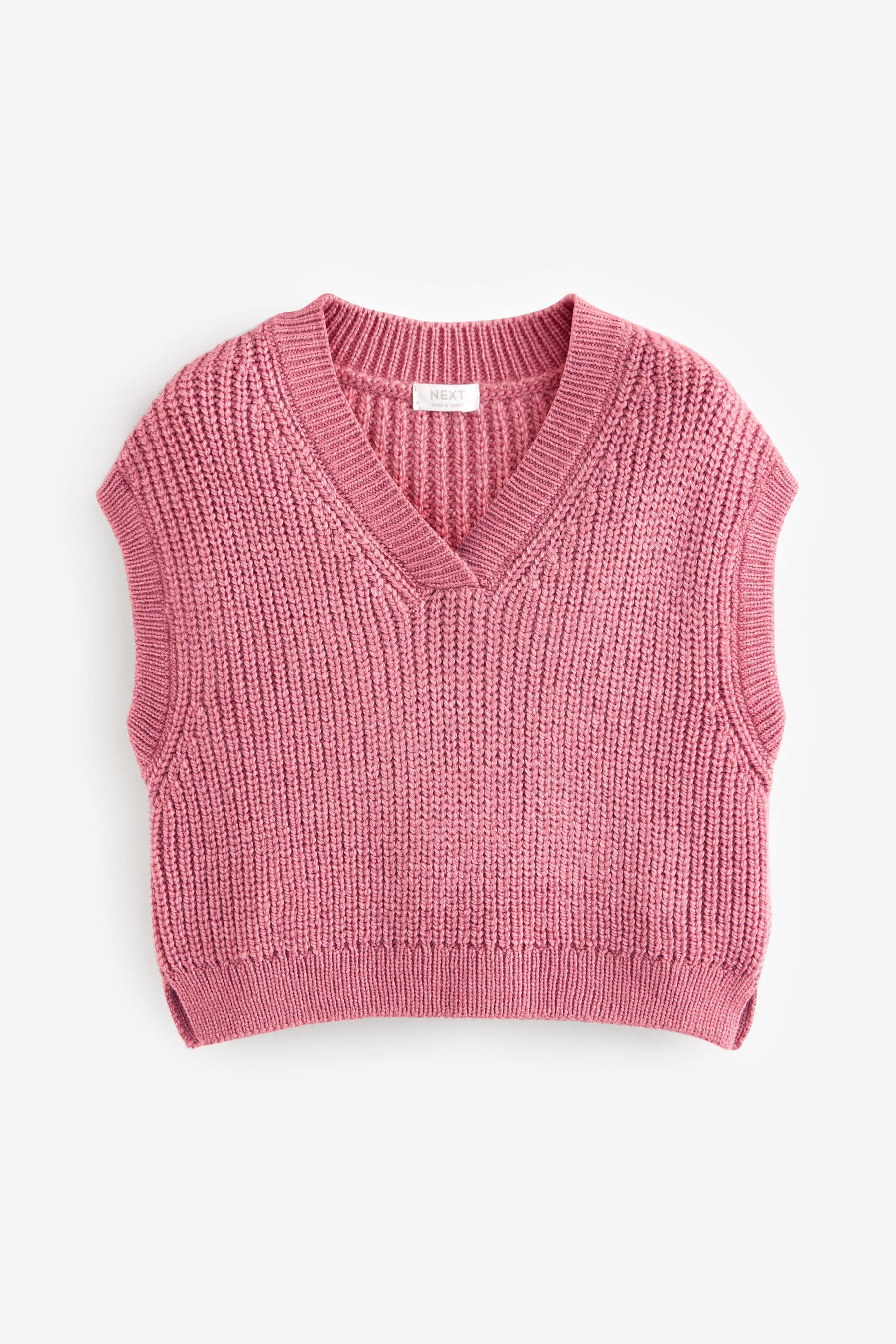 Pink Knitted Tank (3-16yrs)