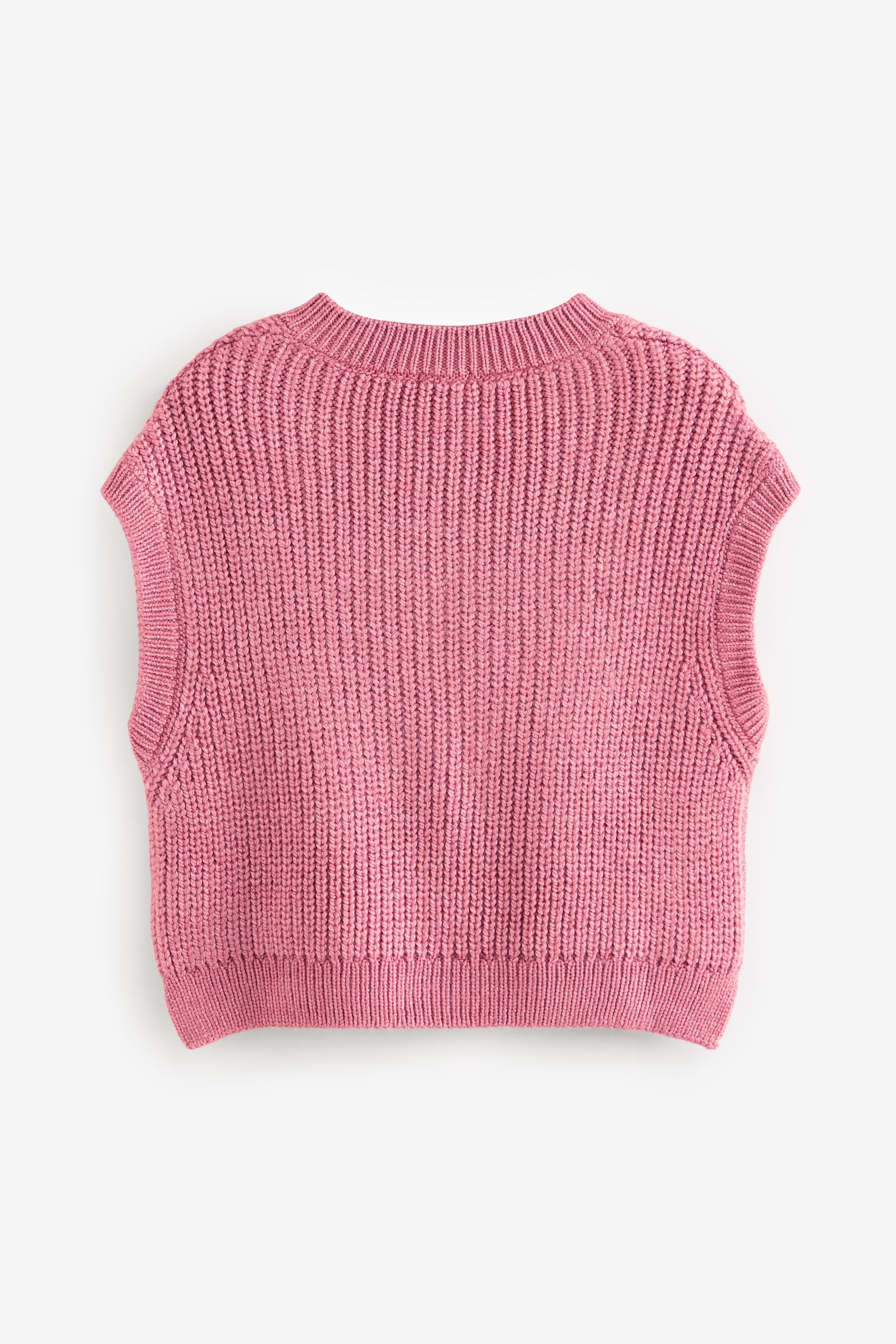 Pink Knitted Tank (3-16yrs)