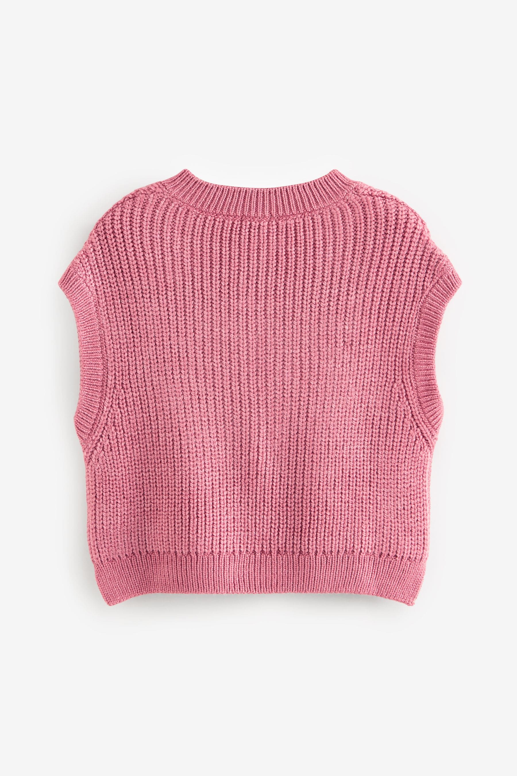 Pink Knitted Tank (3-16yrs)